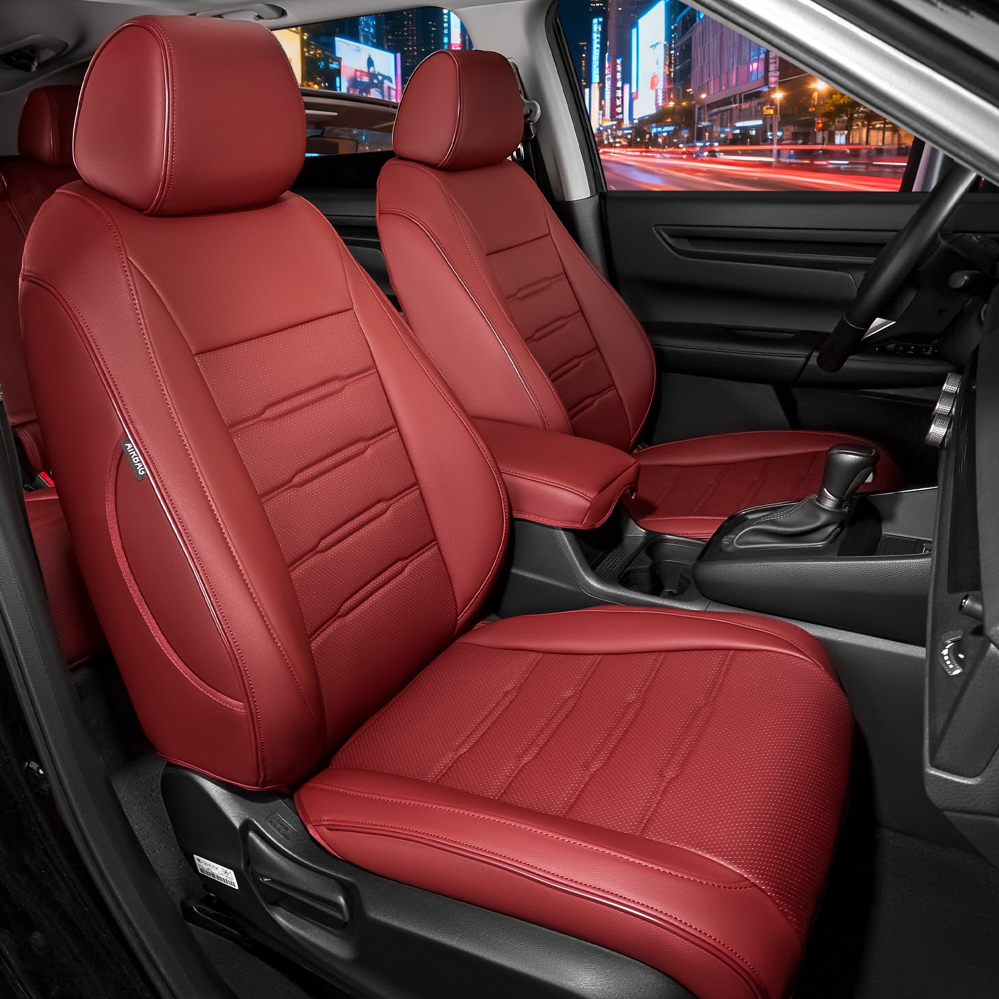 CRV Car Seat Covers|Custom-fit Leatherette|2012-2026|CustomCover