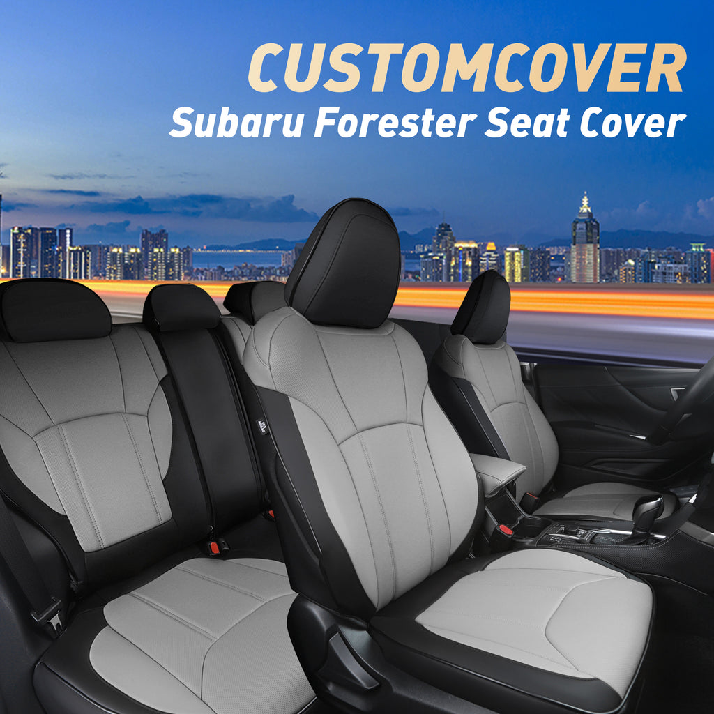 Forester Seat Covers|Custom-fit Leatherette|2014-2024|CustomCover