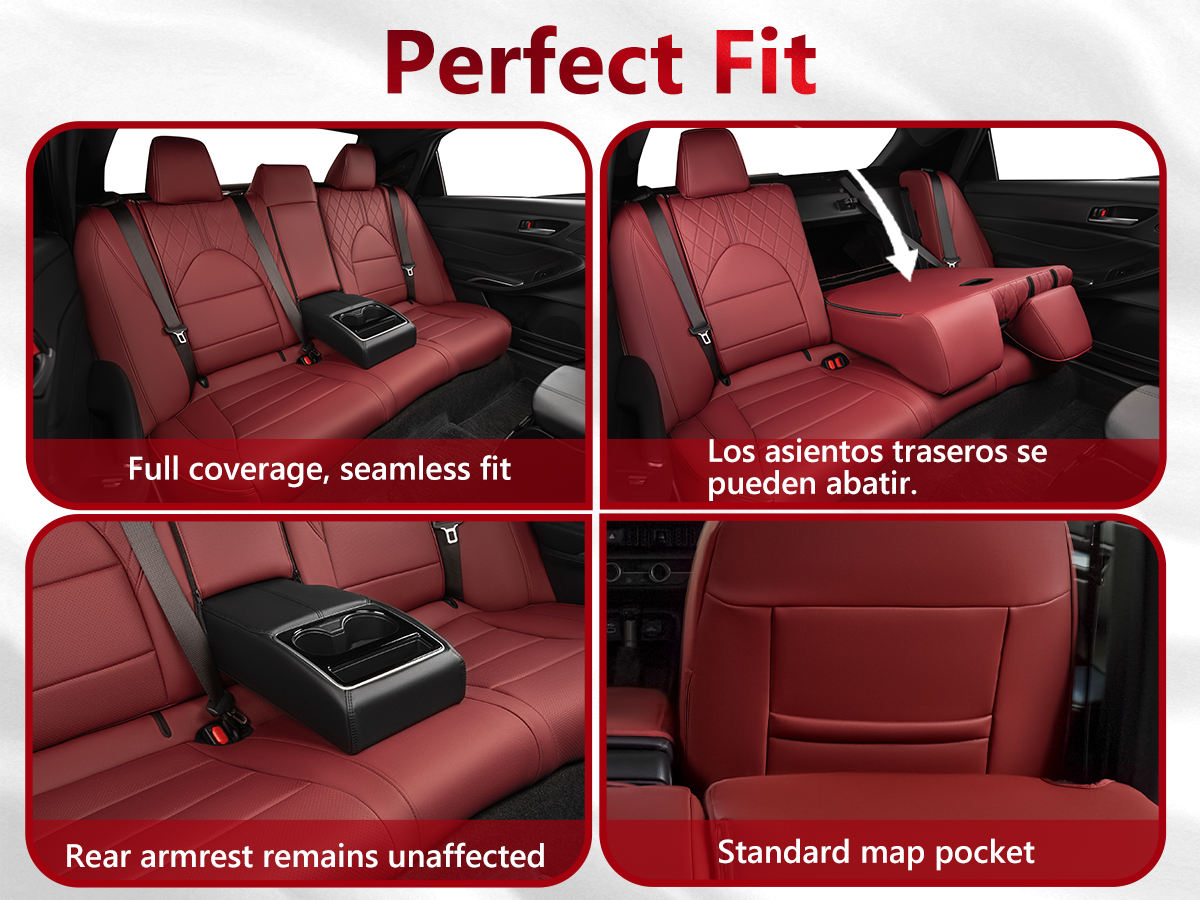 Camry Seat Covers|Custom-fit Leatherette|2018-2025|CustomCover