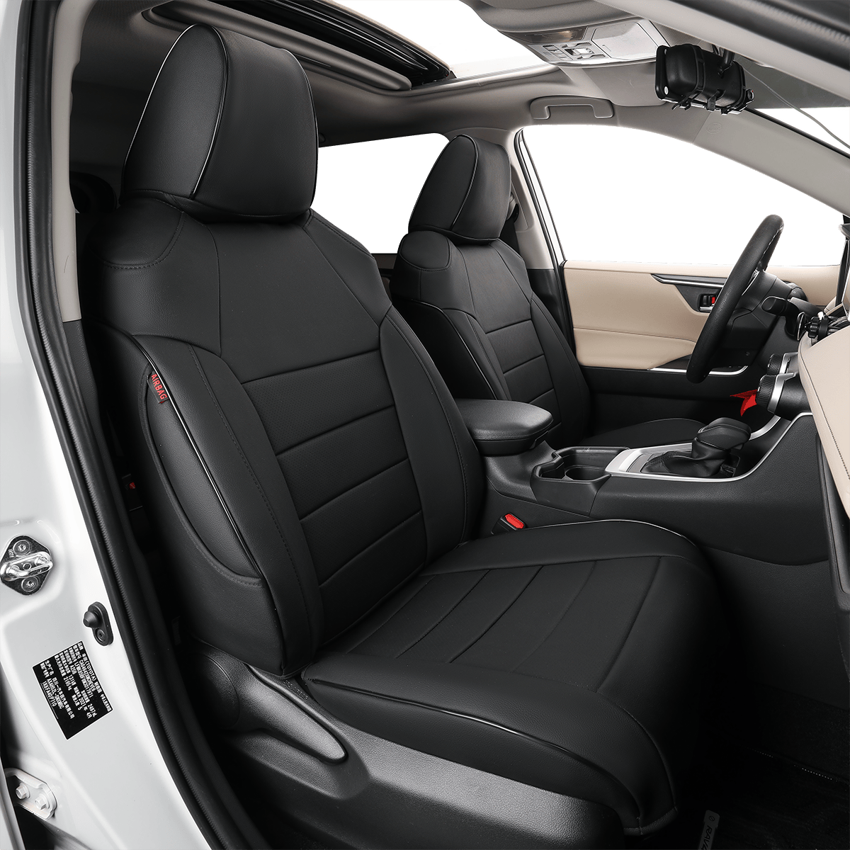 2007-2024 BMW X5 Seat Covers Black Custom Fit Leatherette