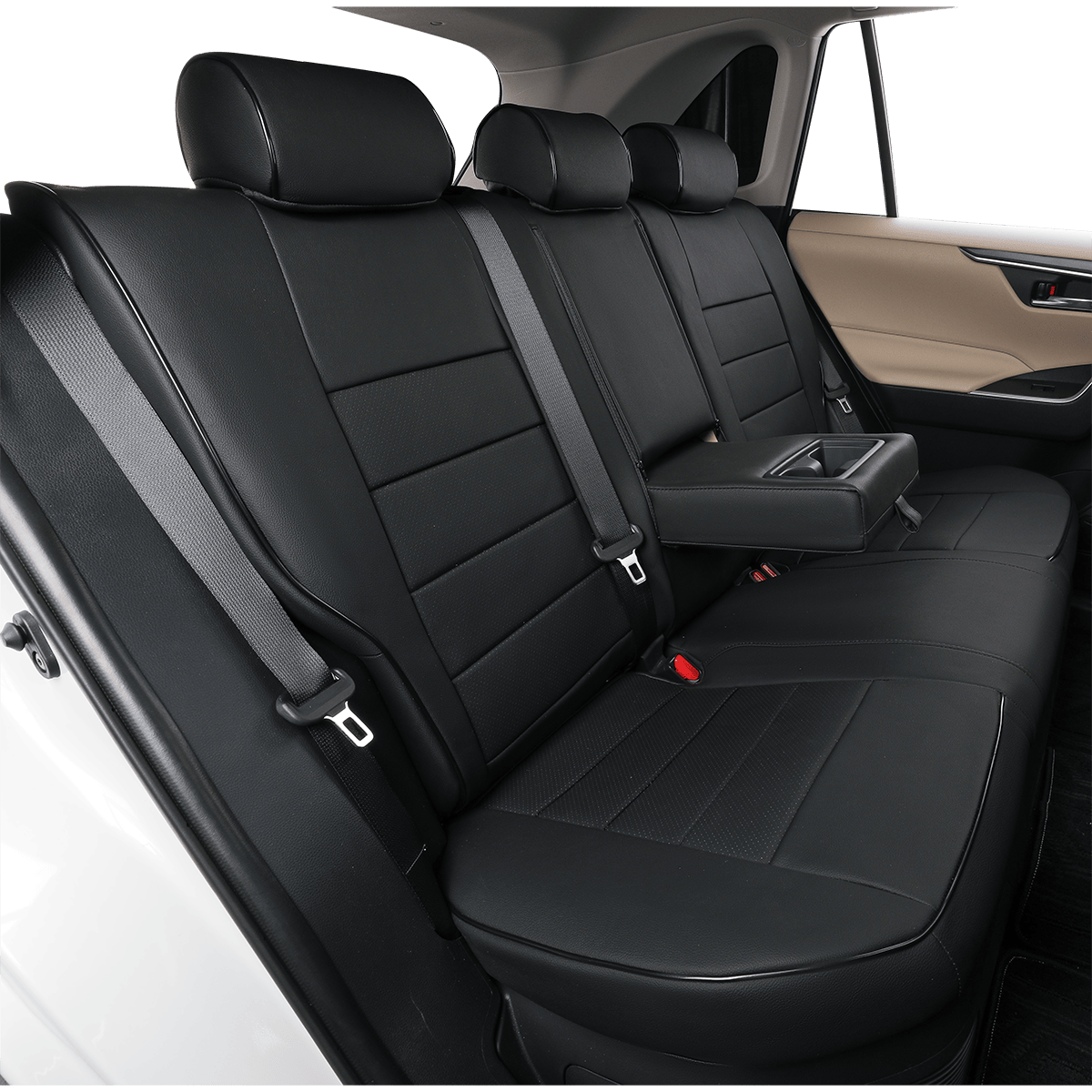 2007-2024 BMW X5 Seat Covers Black Custom Fit Leatherette