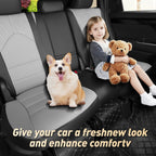 2010-2024 Toyota Highlander Seat Covers Black Grey Custom Fit Leatherette