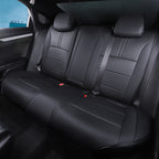 2011-2024 Honda Civic Seat Covers Black Custom Fit Leatherette