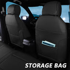 2011-2024 Honda Civic Seat Covers Black Custom Fit Leatherette