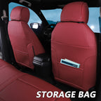 2011-2024 Honda Civic Seat Covers Burgundy Custom Fit Leatherette