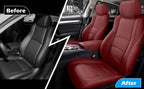 2018-2025 Honda Accord Seat Covers Burgundy Custom Fit Leatherette