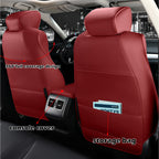 2018-2025 Honda Accord Seat Covers Burgundy Custom Fit Leatherette