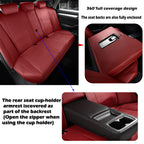 2018-2025 Honda Accord Seat Covers Burgundy Custom Fit Leatherette