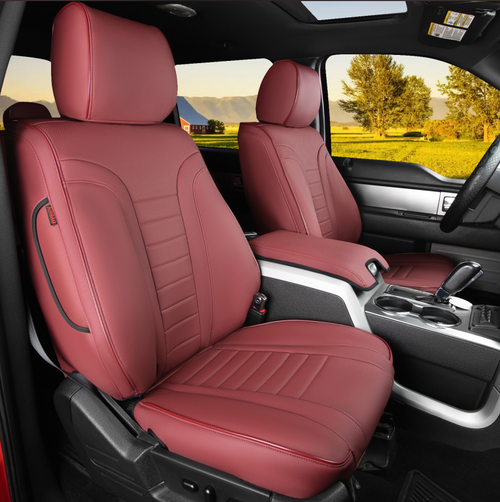 F150 Seat Covers|Custom-fit Leatherette|2012-2014|CustomCover