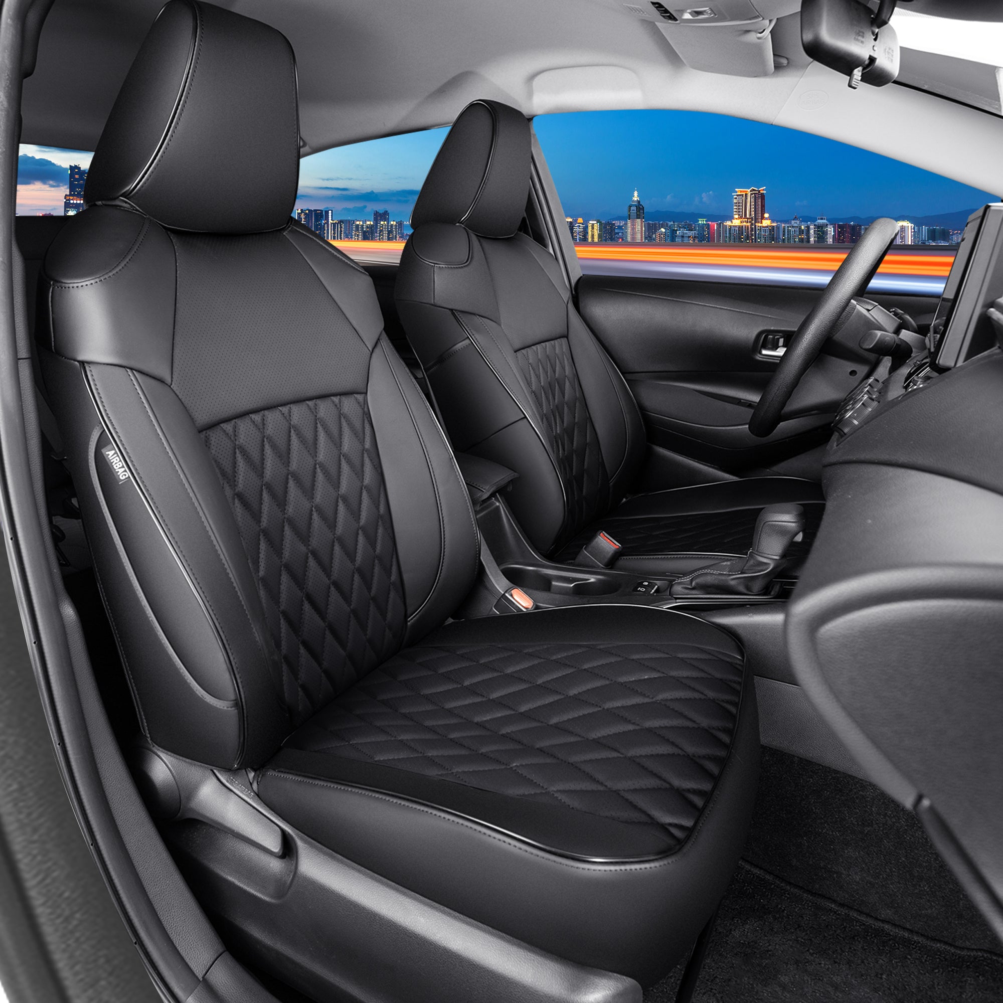 Corolla Car Seat Covers|Custom-fit Leatherette|2014-2026|CustomCover