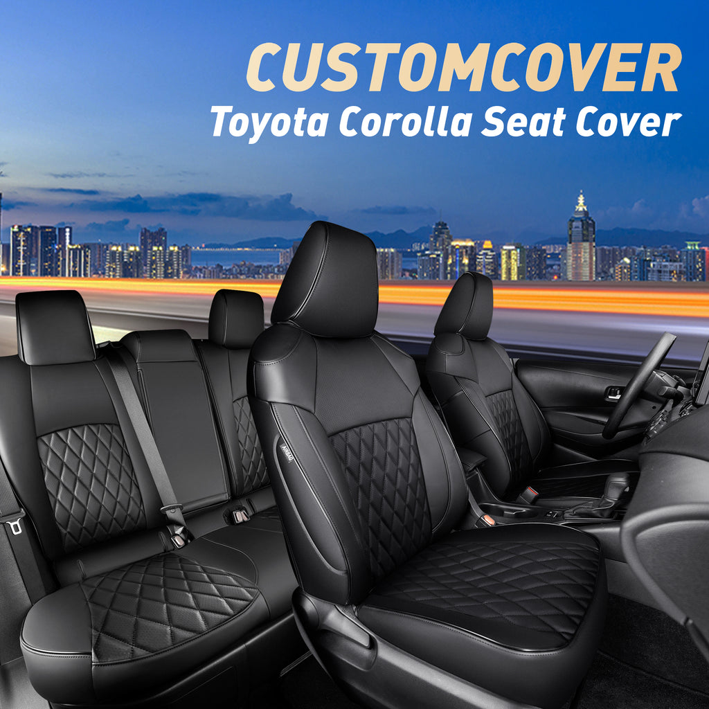 Corolla Cross Seat Covers|Custom-fit Leatherette|2022-2024|CustomCover