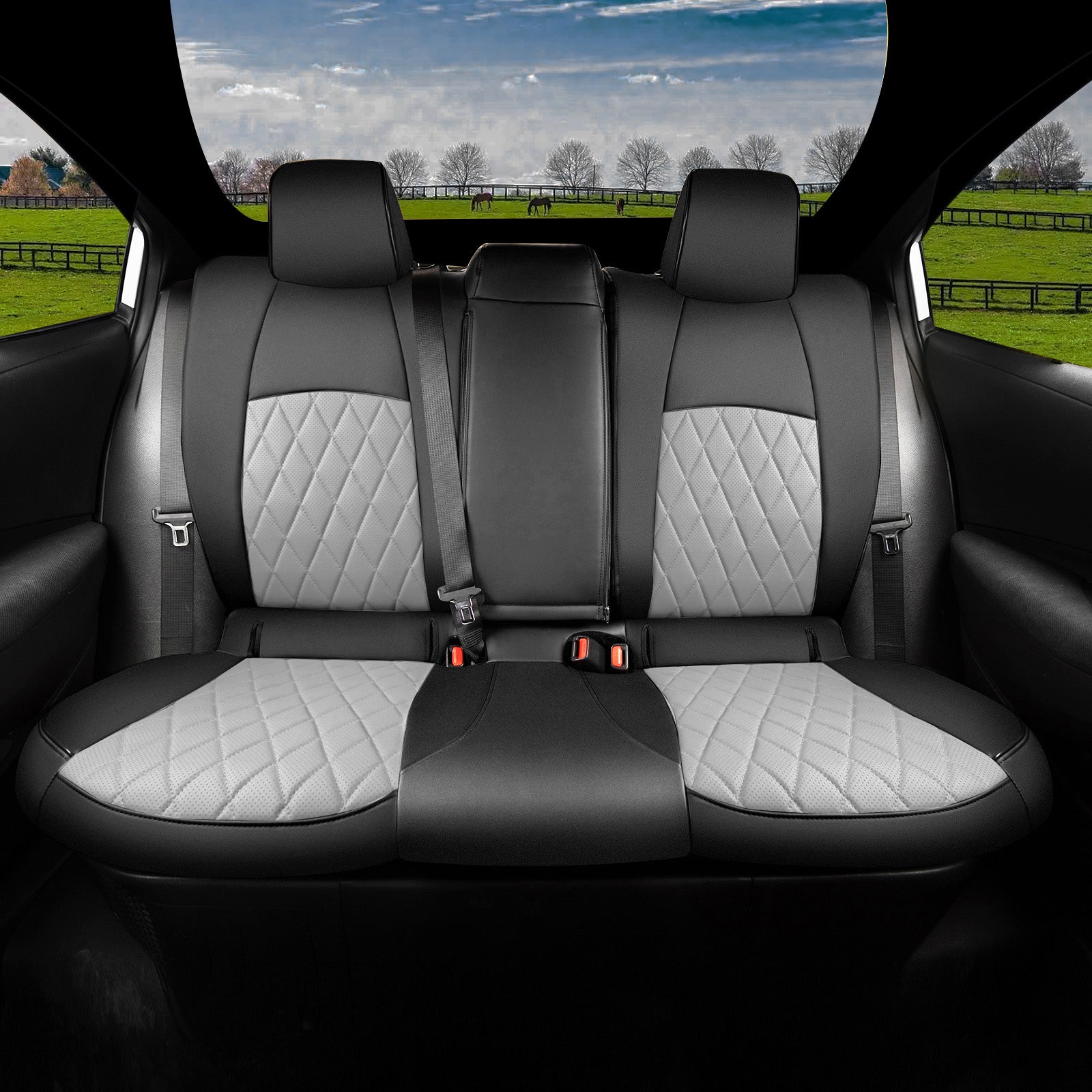 Corolla Car Seat Covers|Custom-fit Leatherette|2014-2026|CustomCover