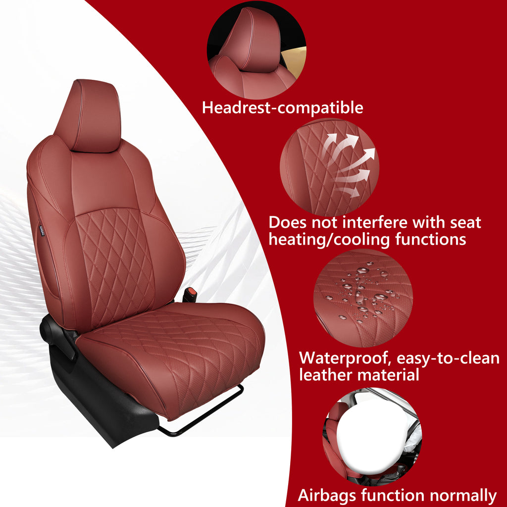 Corolla Car Seat Covers|Custom-fit Leatherette|2014-2026|CustomCover