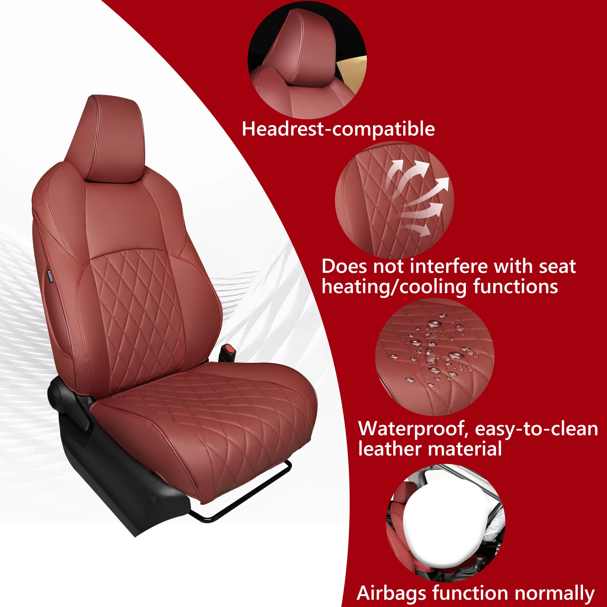 Corolla Car Seat Covers|Custom-fit Leatherette|2014-2026|CustomCover