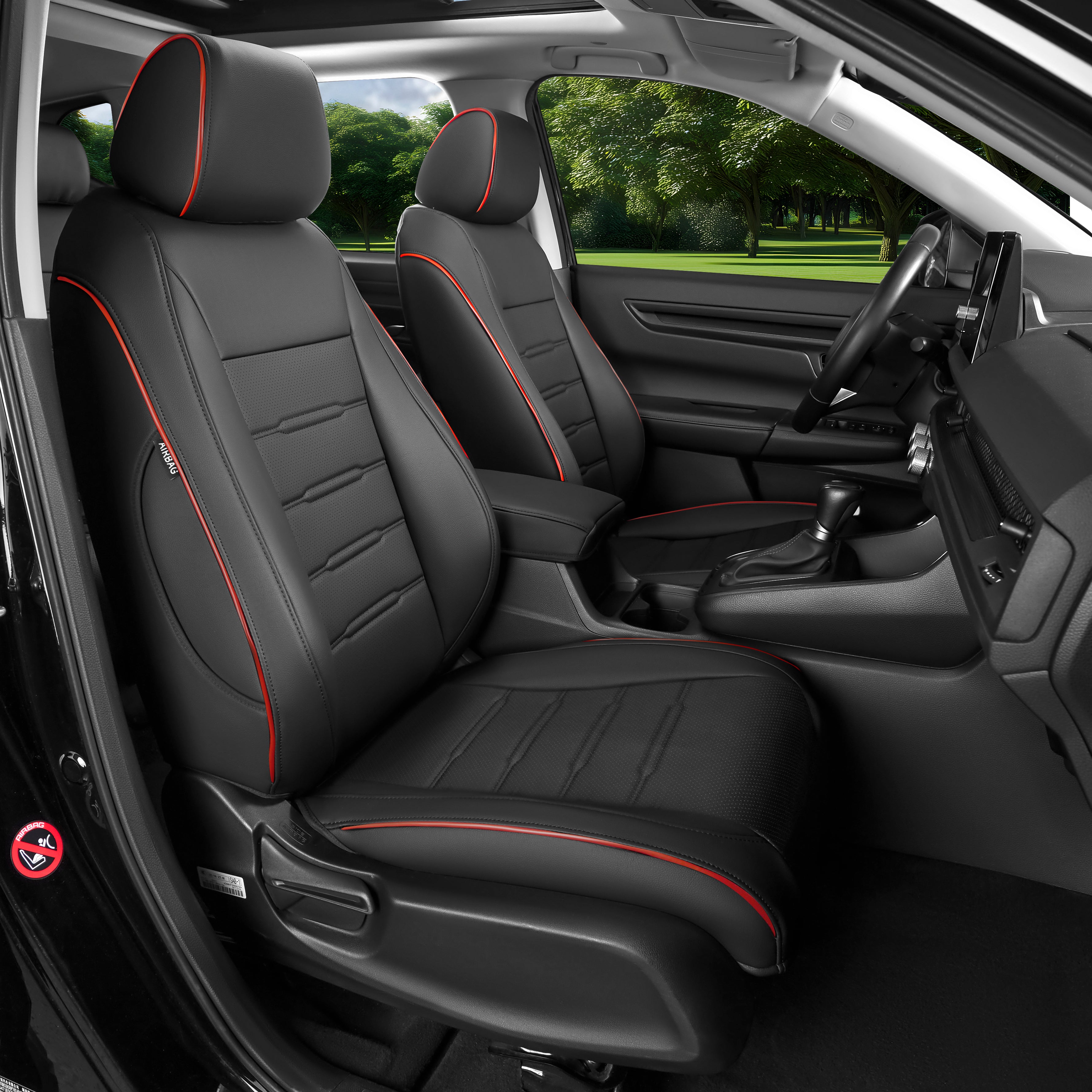CRV Car Seat Covers|Custom-fit Leatherette|2012-2026|CustomCover