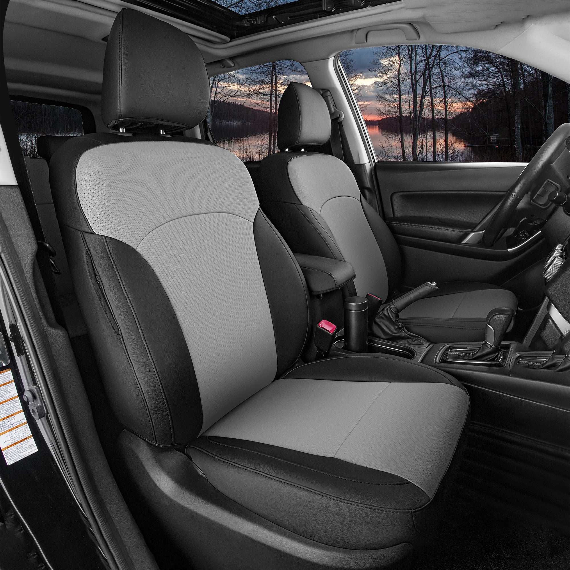 Forester Seat Covers|Custom-fit Leatherette|2014-2024|CustomCover