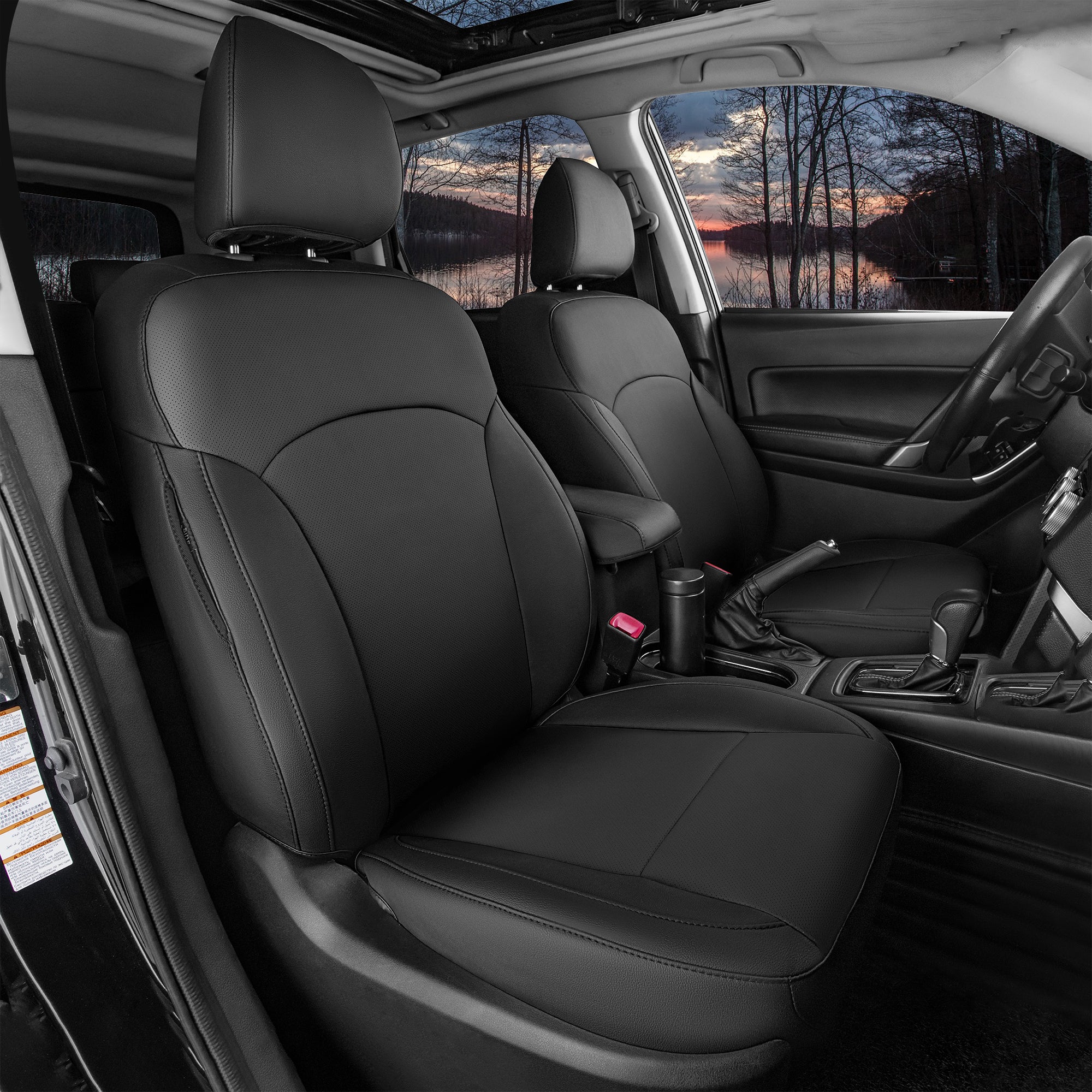 Forester Seat Covers|Custom-fit Leatherette|2014-2024|CustomCover