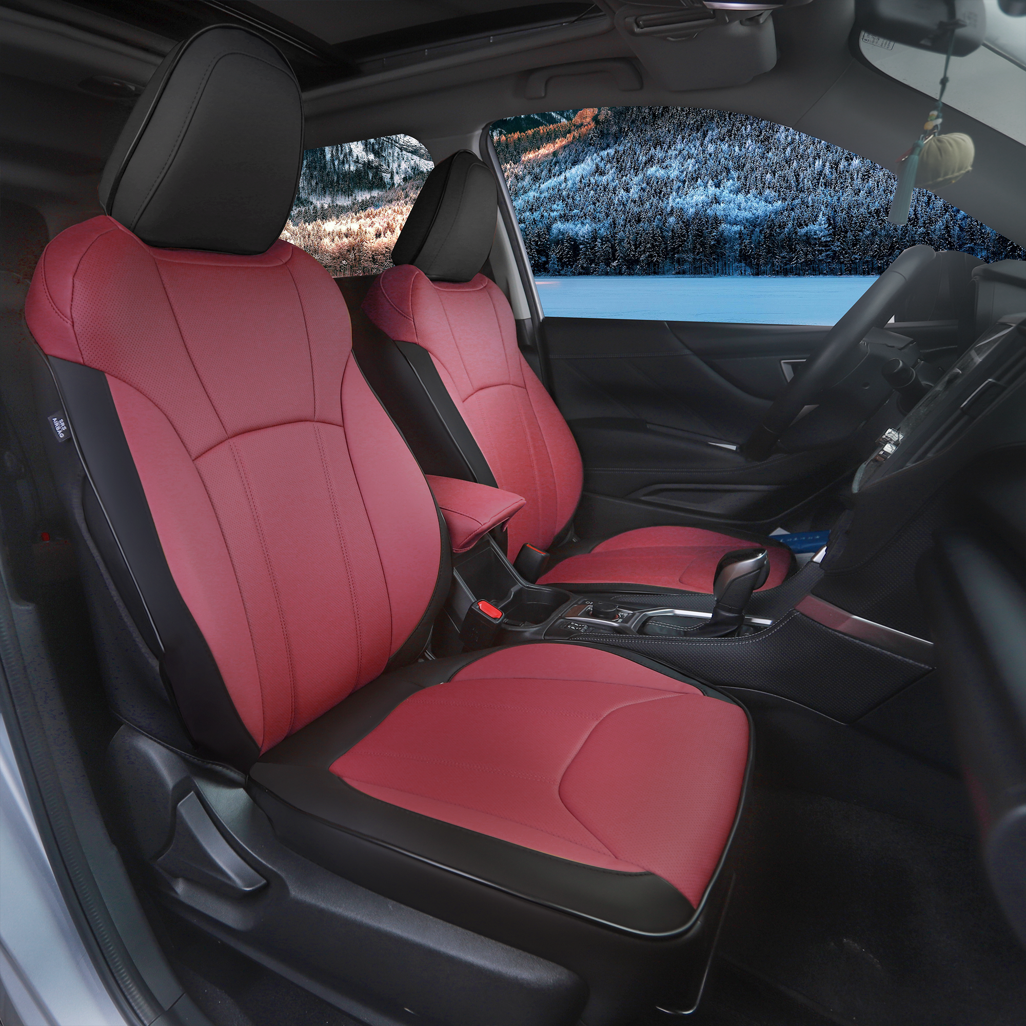 Forester Seat Covers|Custom-fit Leatherette|2014-2024|CustomCover