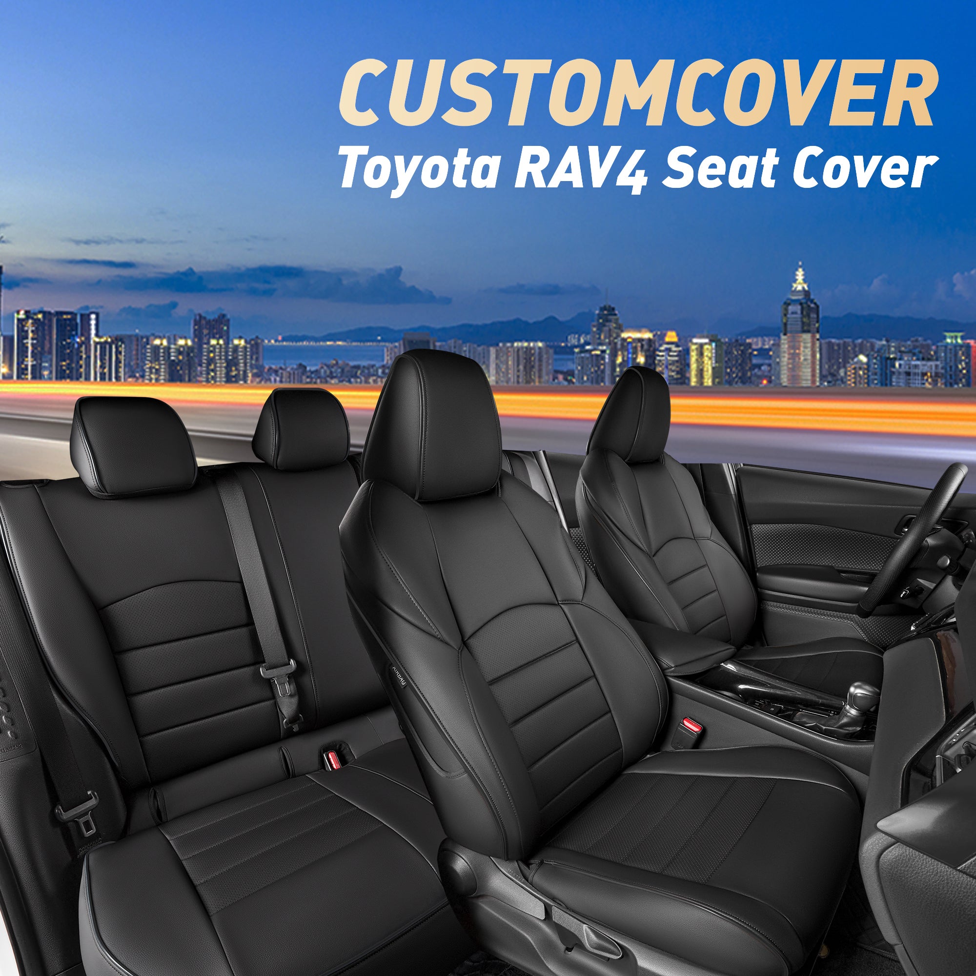 CHR Seat Covers|Custom-fit Leatherette|2018-2024|CustomCover