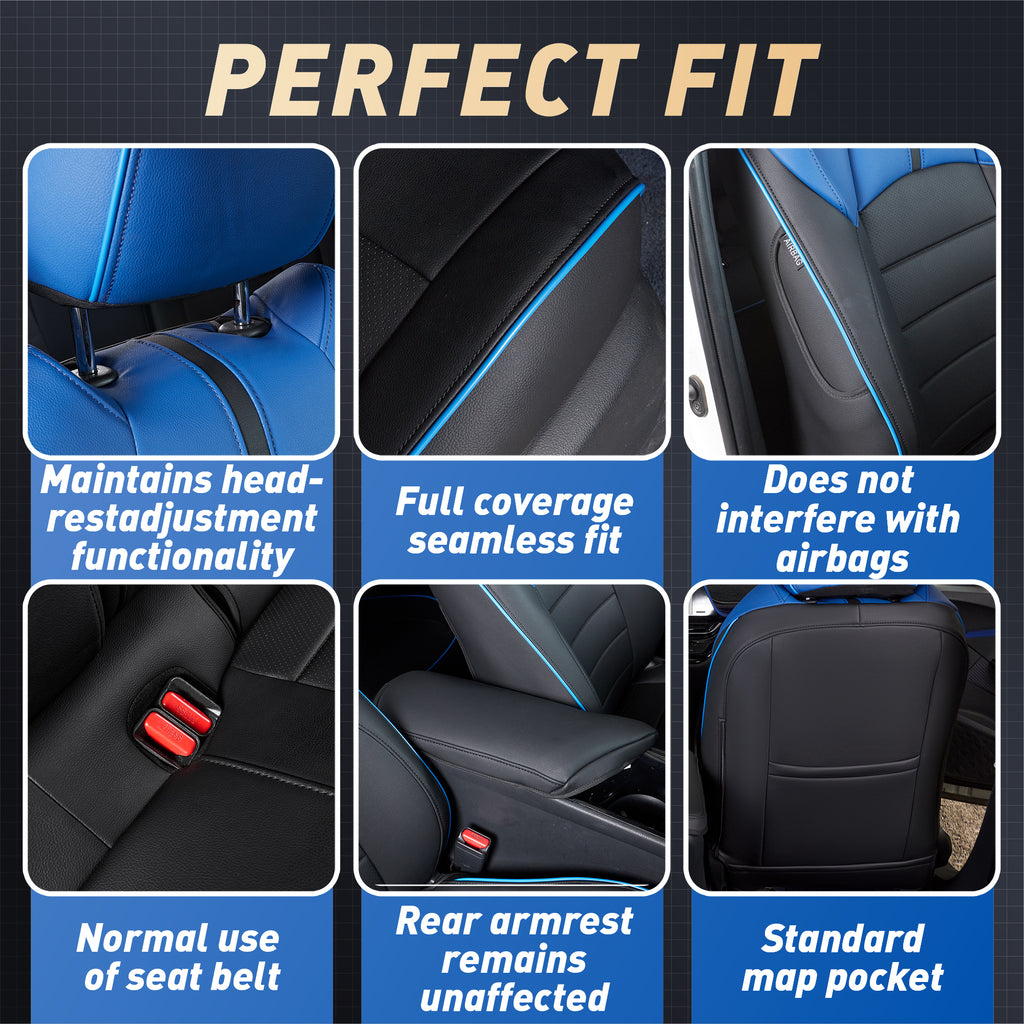 CHR Seat Covers|Custom-fit Leatherette|2018-2024|CustomCover