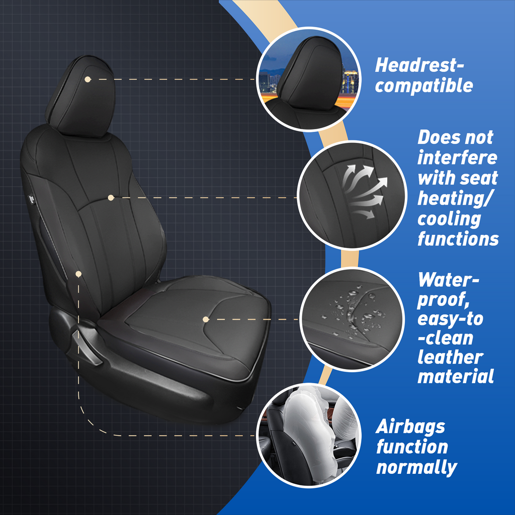 Forester Seat Covers|Custom-fit Leatherette|2014-2024|CustomCover