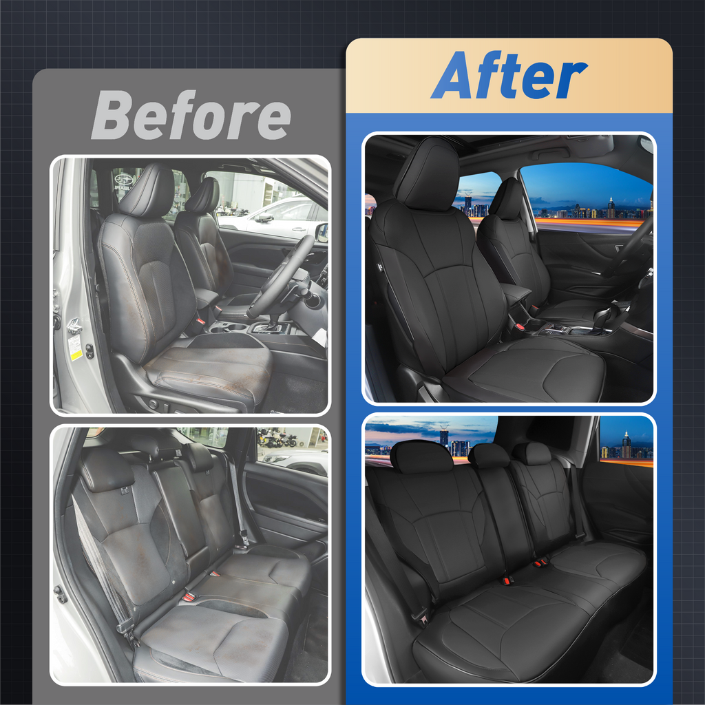 Forester Seat Covers|Custom-fit Leatherette|2014-2024|CustomCover