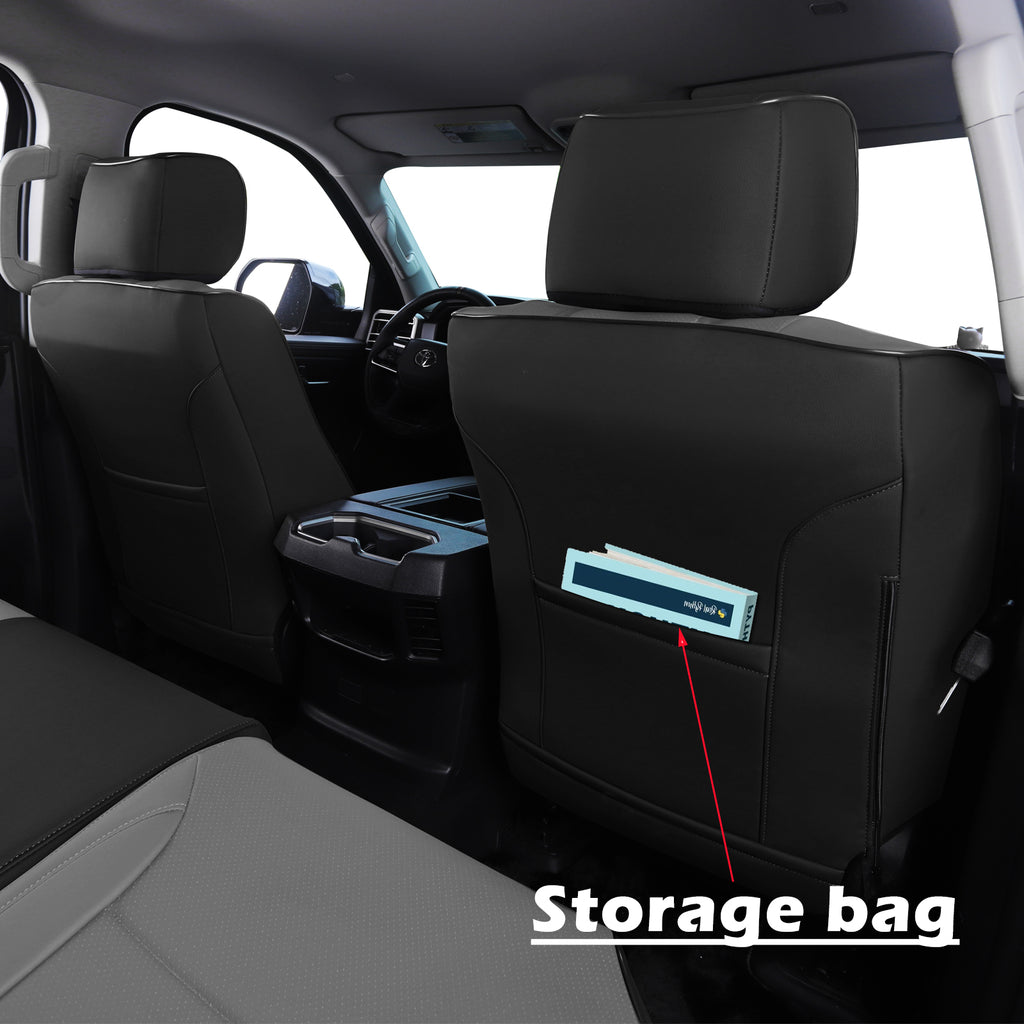 Tundra Seat Cover|Custom-fit Leatherette|2022-2025|CustomCover