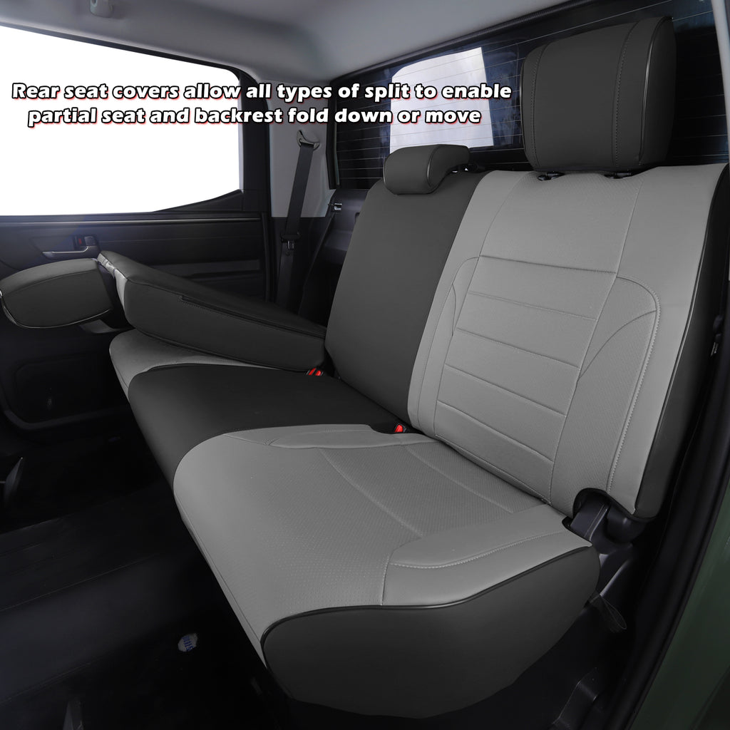 Tundra Seat Cover|Custom-fit Leatherette|2022-2025|CustomCover
