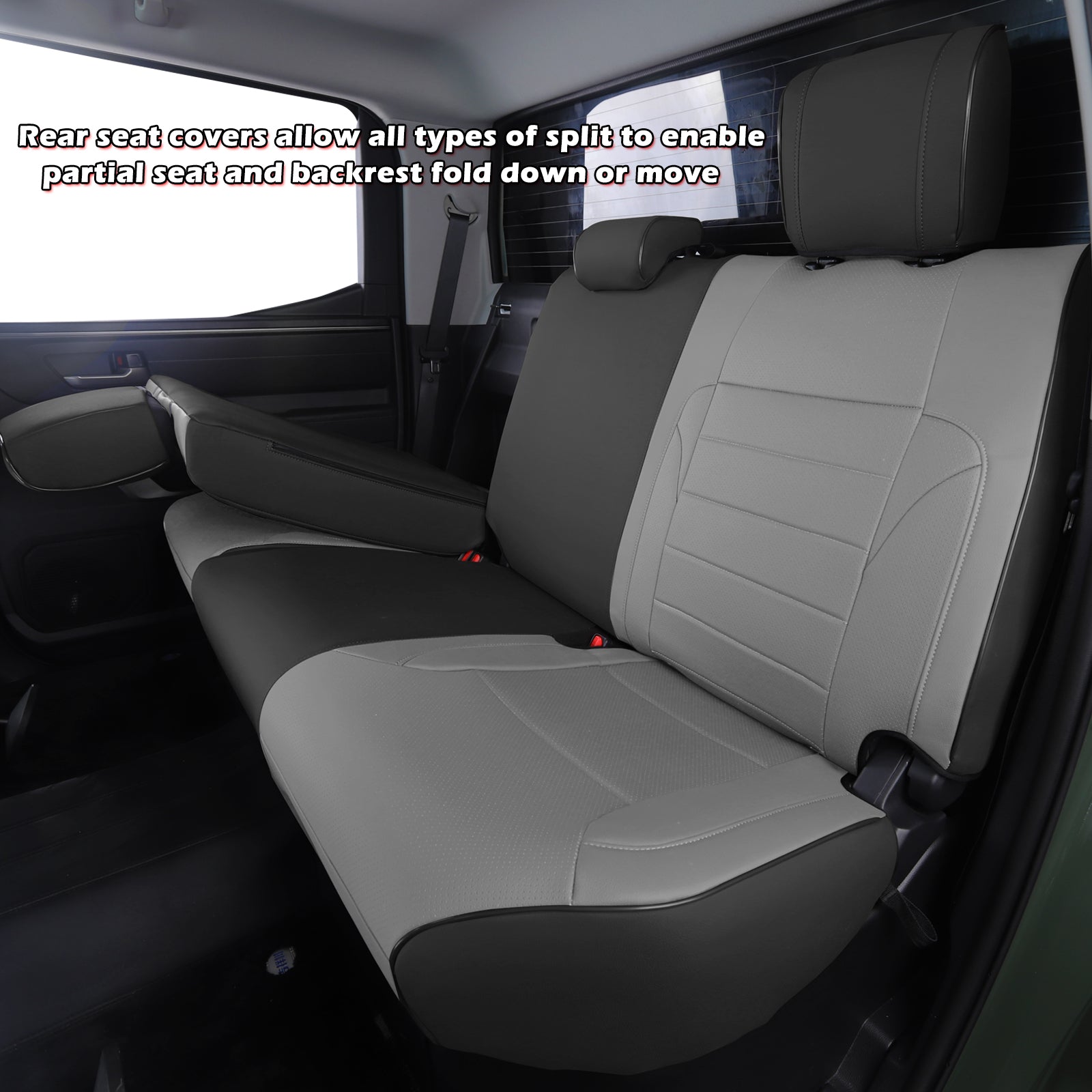 Tundra Seat Cover|Custom-fit Leatherette|2022-2025|CustomCover
