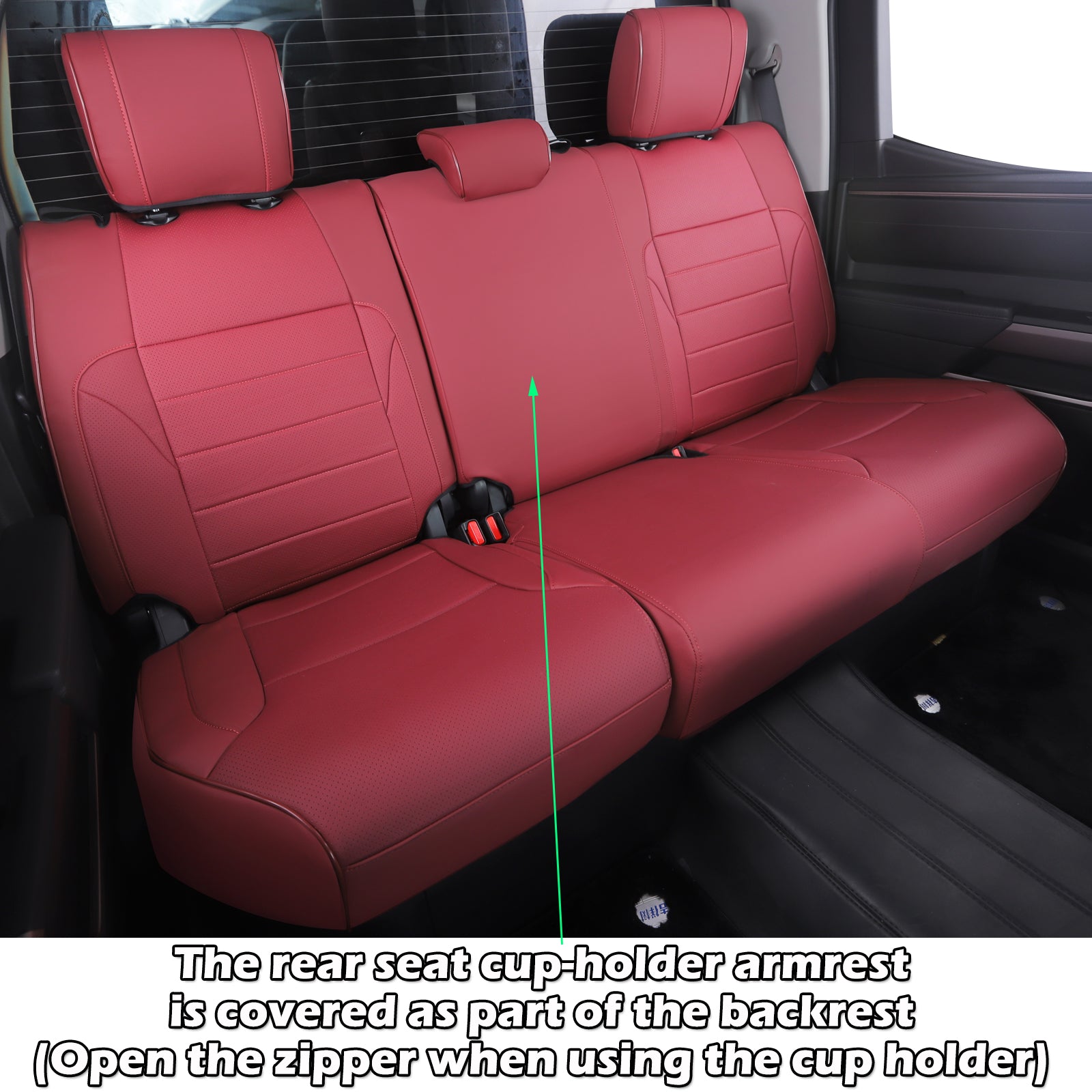 Tundra Seat Cover|Custom-fit Leatherette|2022-2025|CustomCover