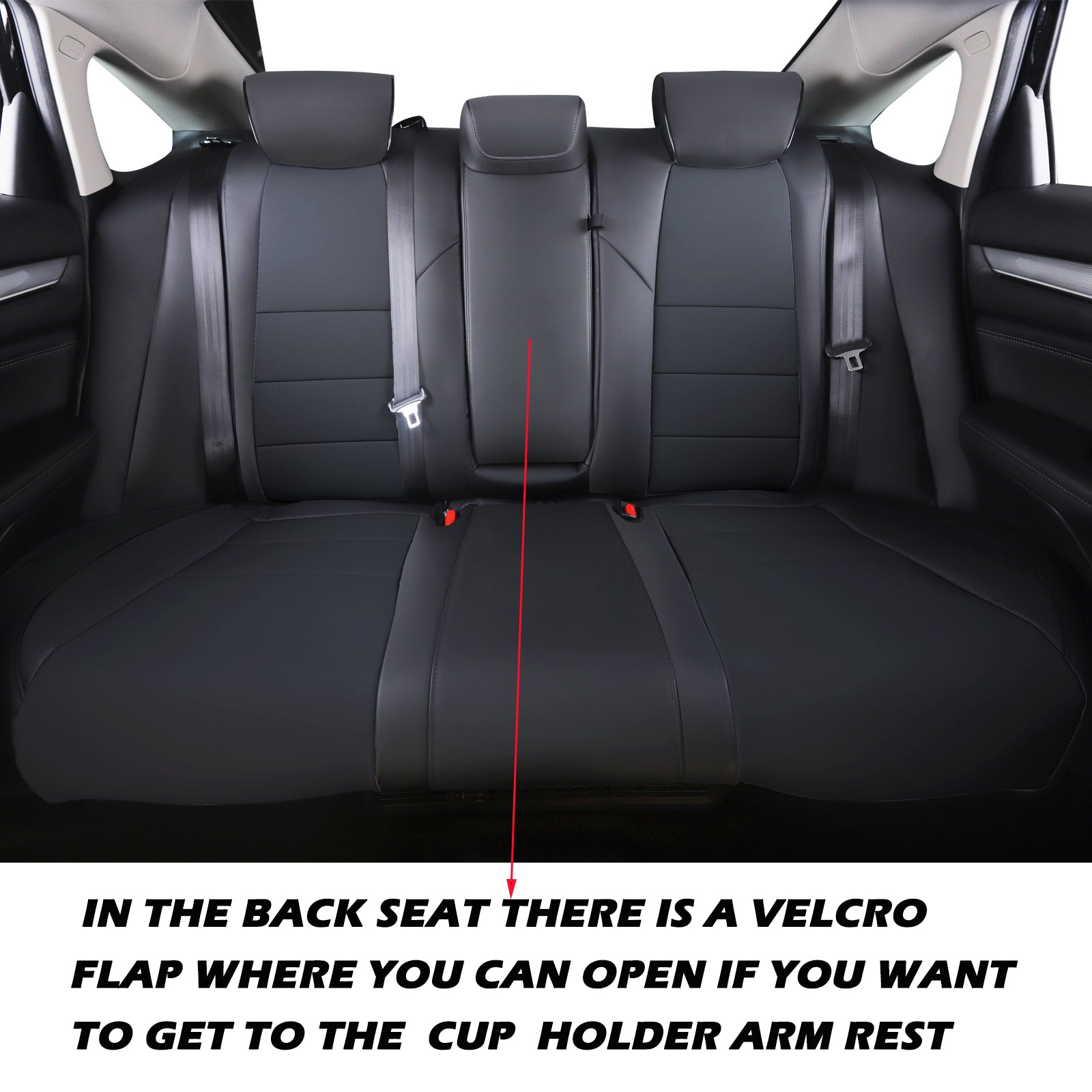 Accord Seat Cover|Custom-fit Leatherette|2018-2025|CustomCover