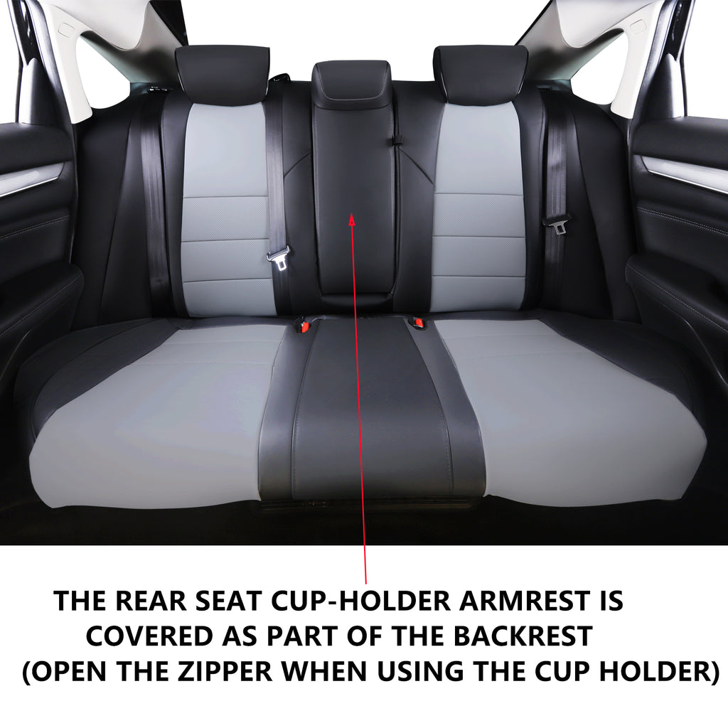 Accord Seat Cover|Custom-fit Leatherette|2018-2025|CustomCover