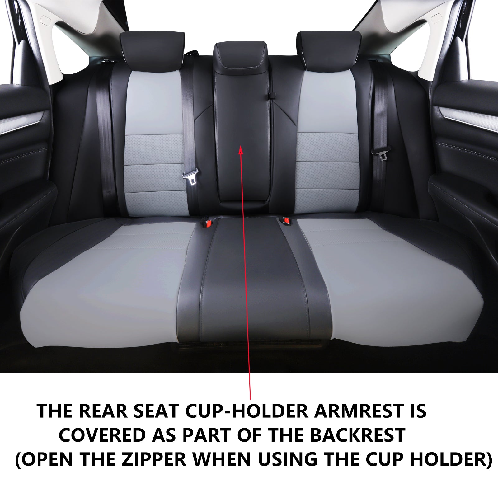 Accord Seat Cover|Custom-fit Leatherette|2018-2025|CustomCover