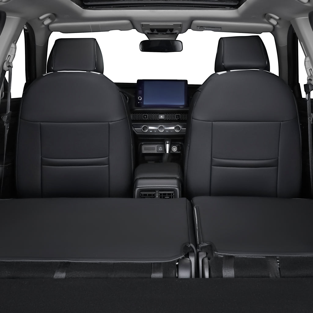 CRV Car Seat Covers|Custom-fit Leatherette|2012-2026|CustomCover