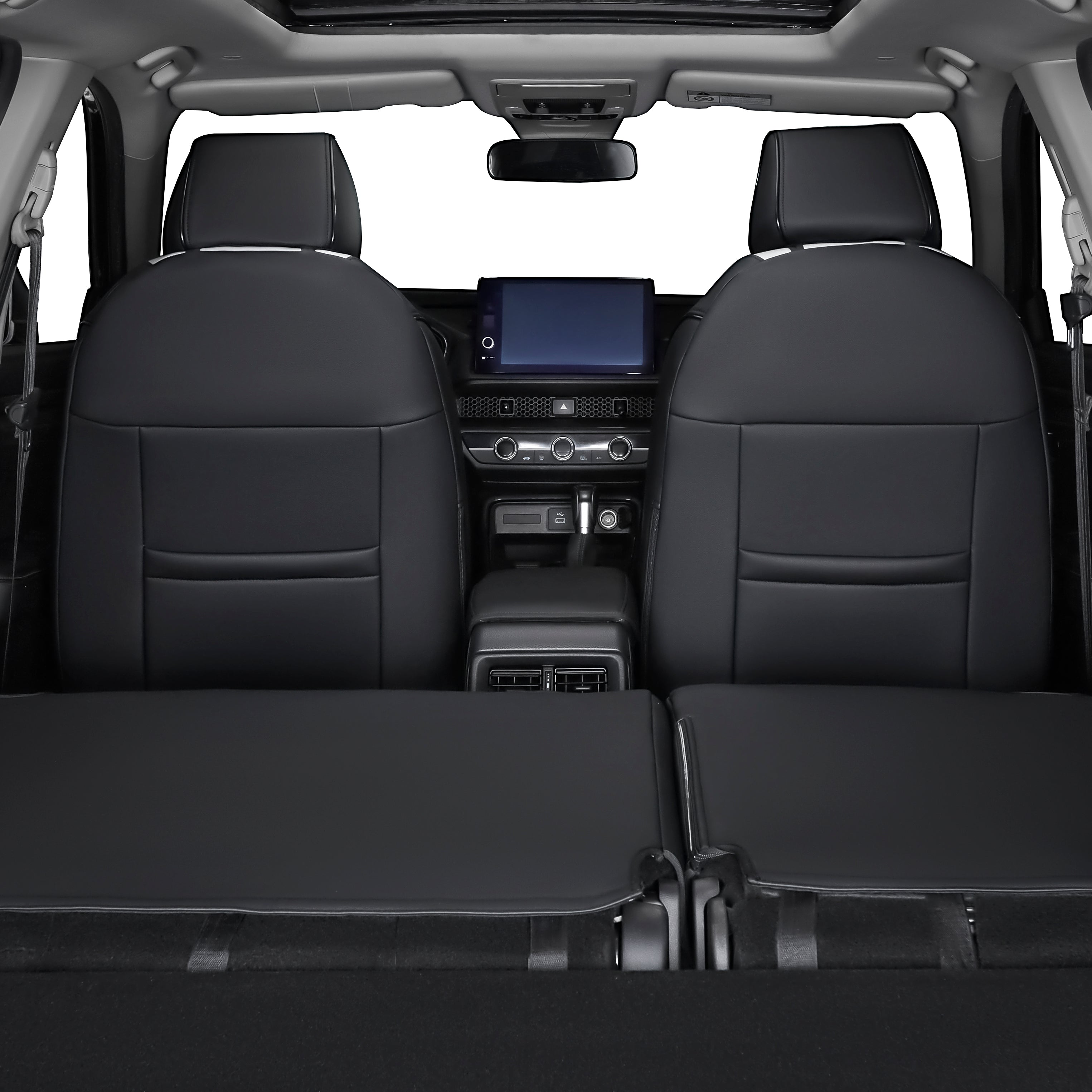 CRV Car Seat Covers|Custom-fit Leatherette|2012-2026|CustomCover