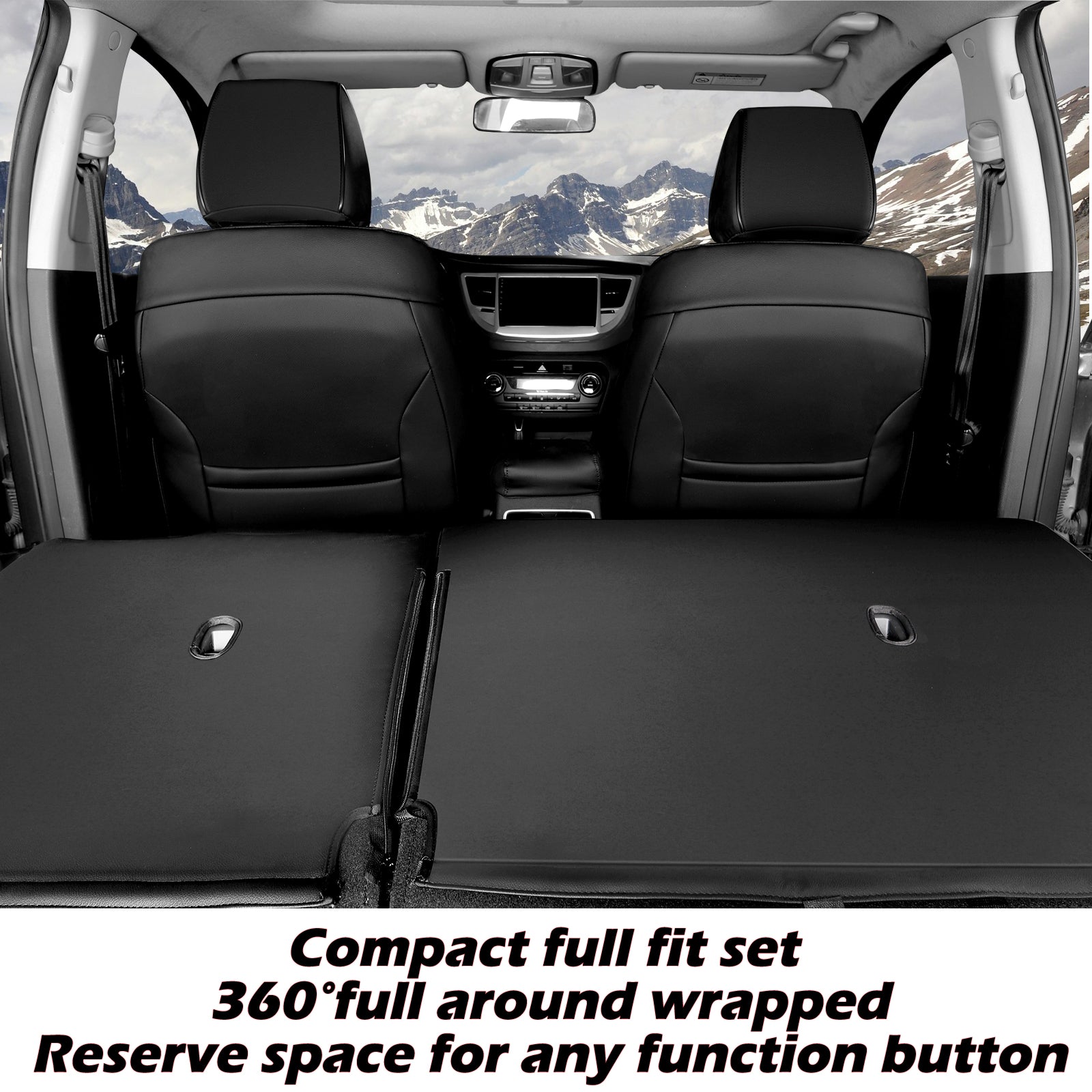 Custom-fit leatherette seat covers for Hyundai Tucson 2010-2025