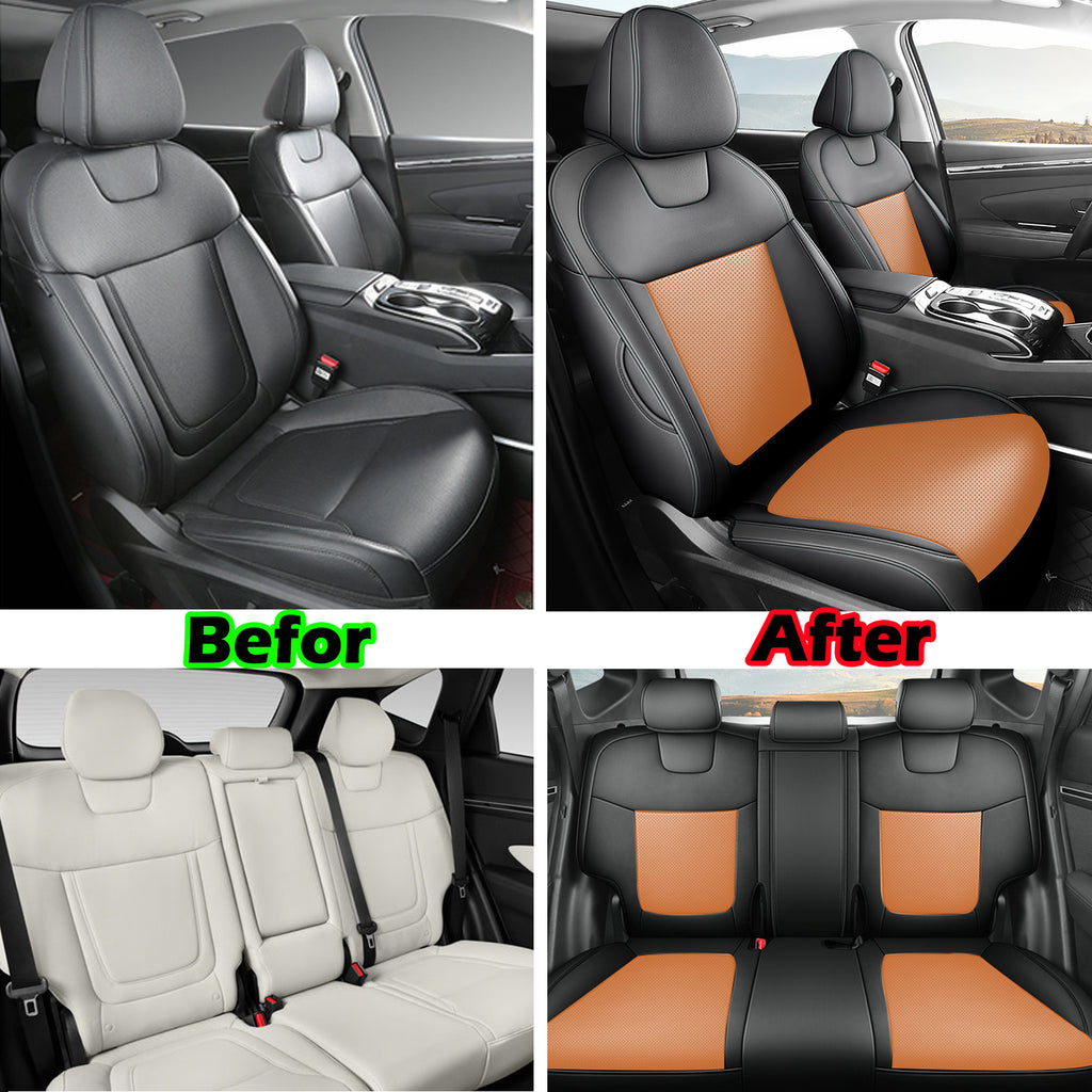 Custom-fit leatherette seat covers for Hyundai Tucson 2010-2025