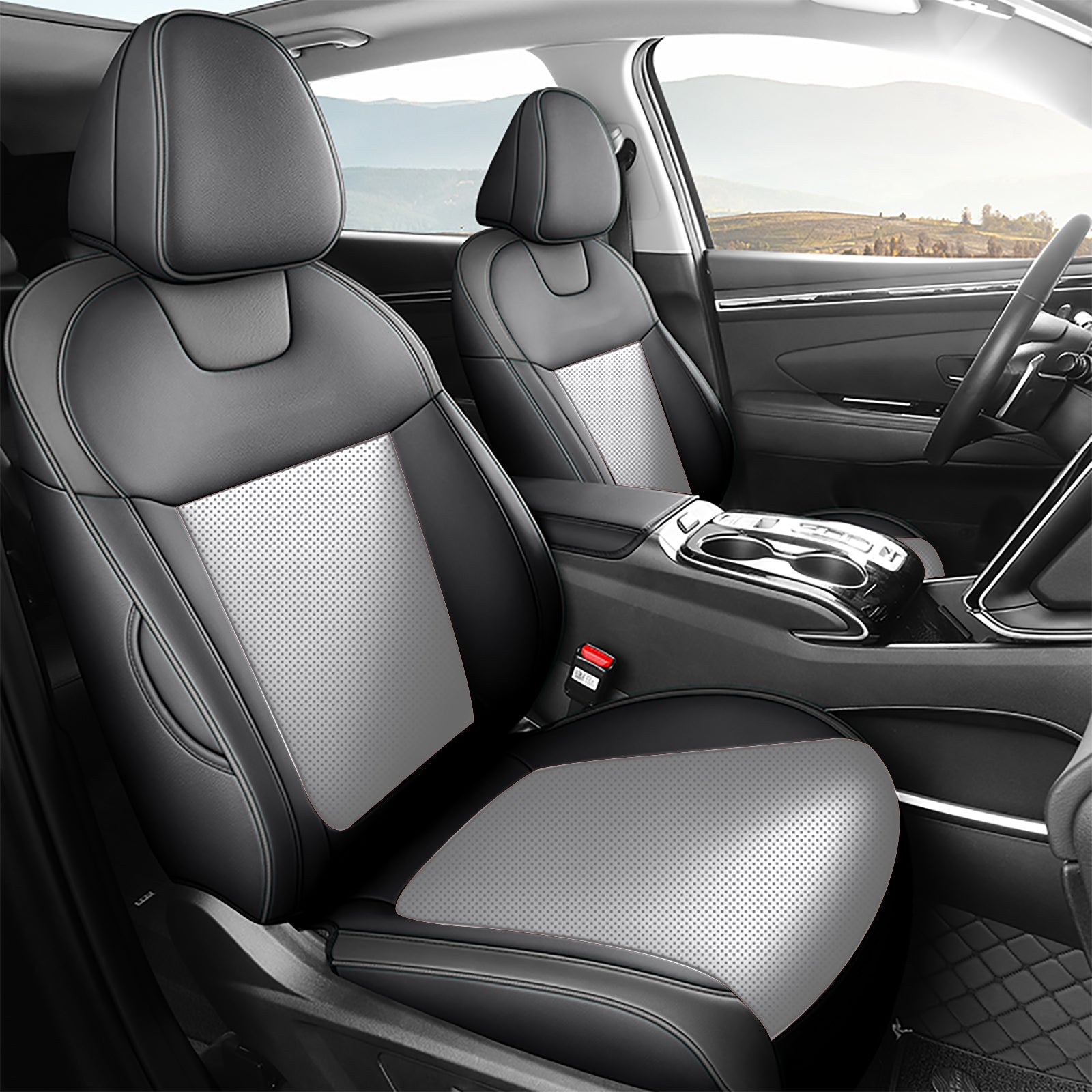 Custom-fit leatherette seat covers for Hyundai Tucson 2010-2025