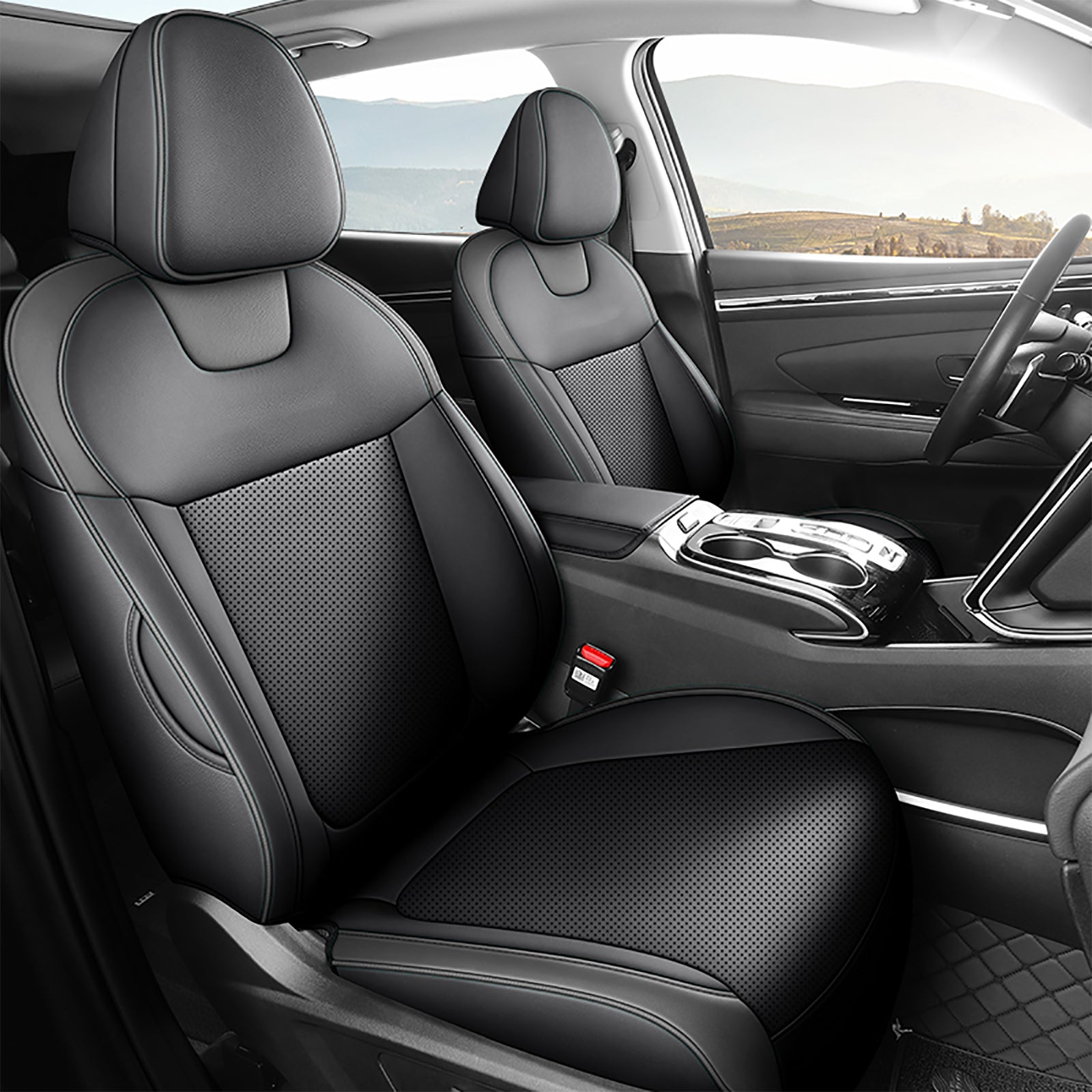 Custom-fit leatherette seat covers for Hyundai Tucson 2010-2025