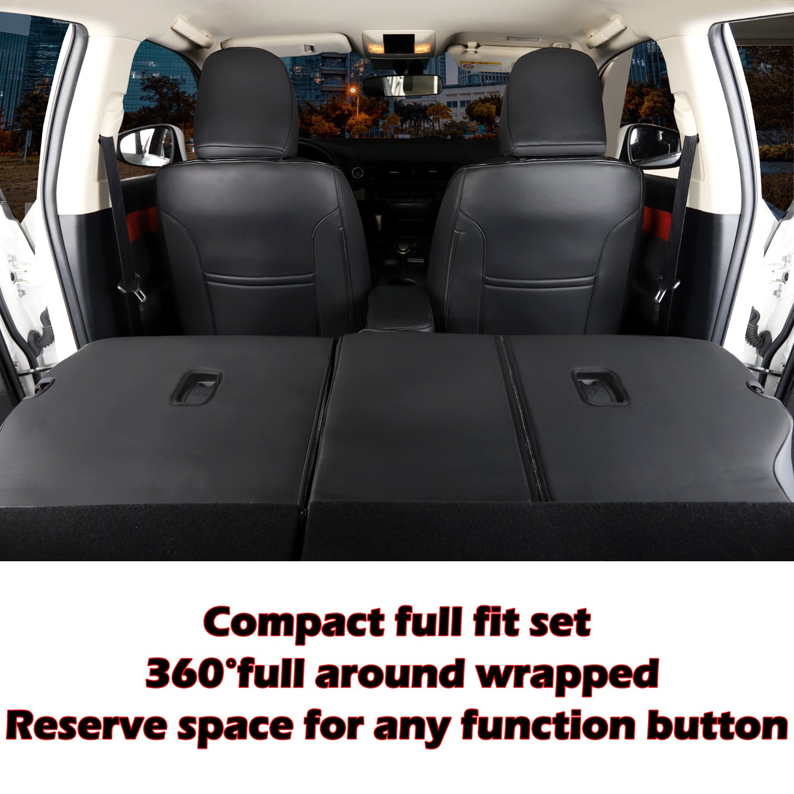 Custom-fit leatherette seat covers for Lexus CT200h 2011-2018