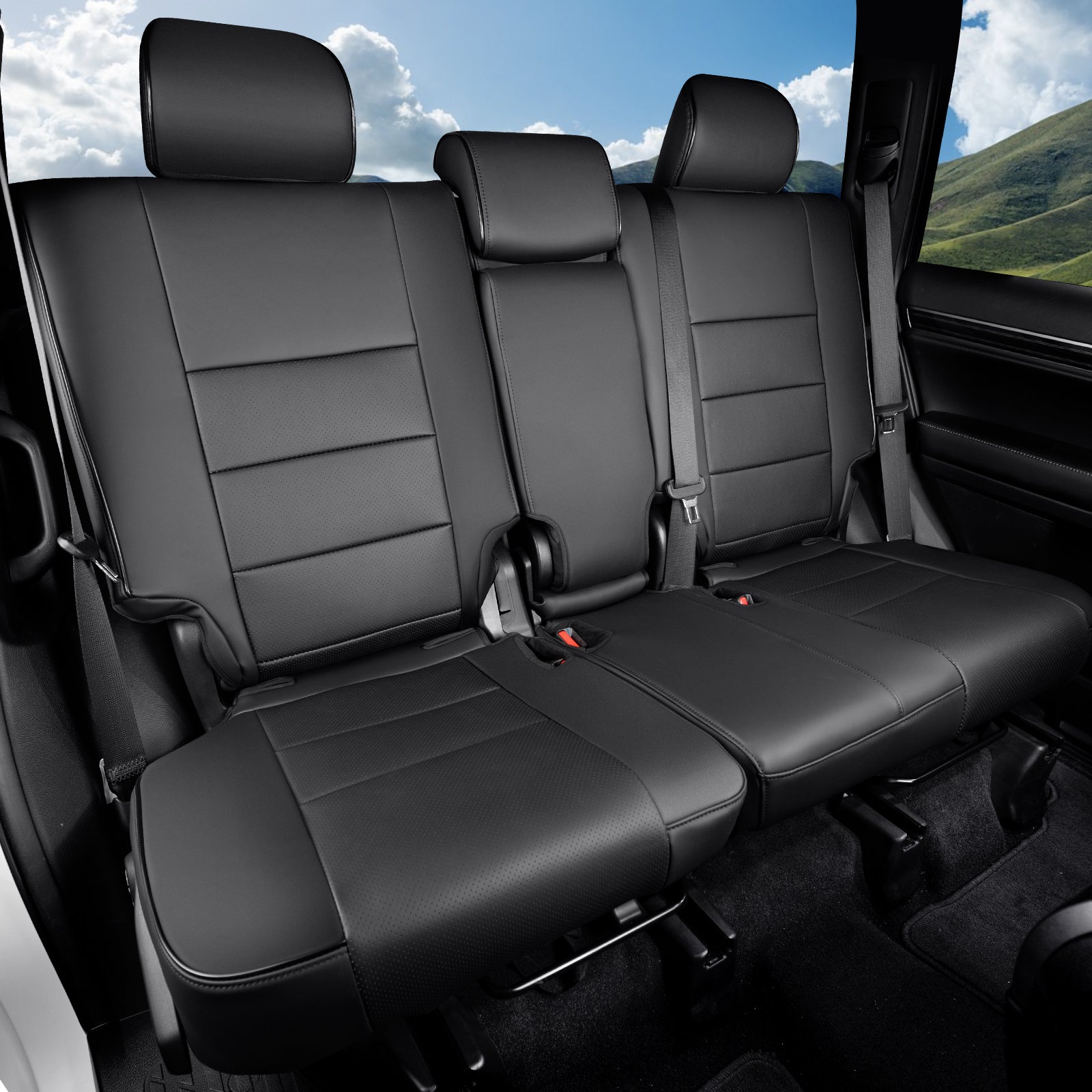 Custom-fit leatherette seat covers for Mitsubishi Outlander 2011-2024