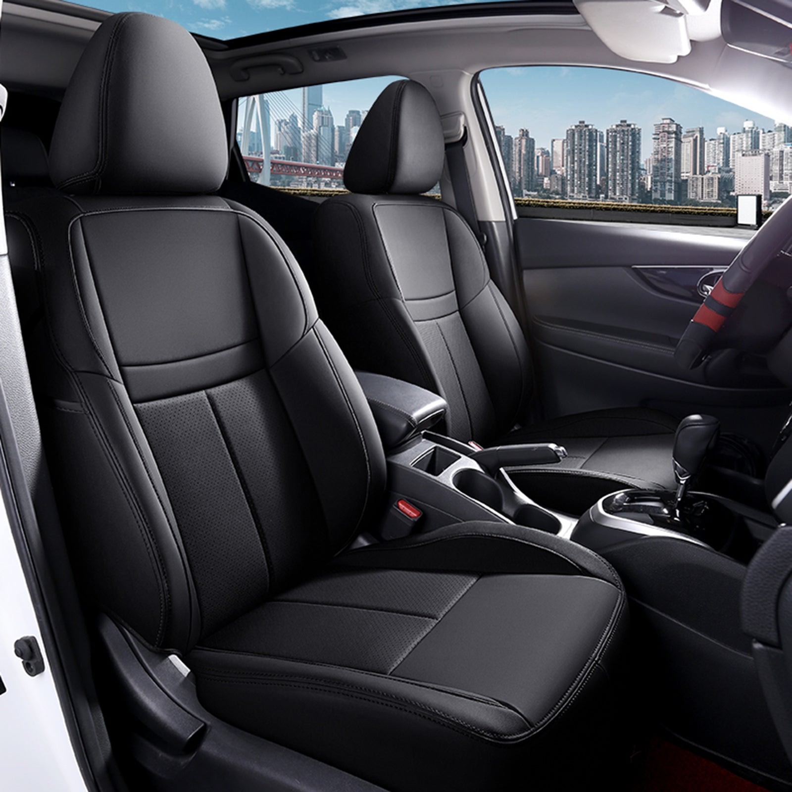 Nissan Rogue 2014-2022 custom-fit leatherette car seat covers