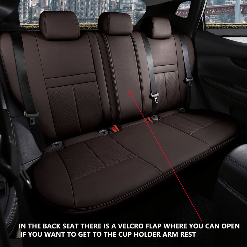 Nissan Rogue 2014-2022 custom-fit leatherette car seat covers