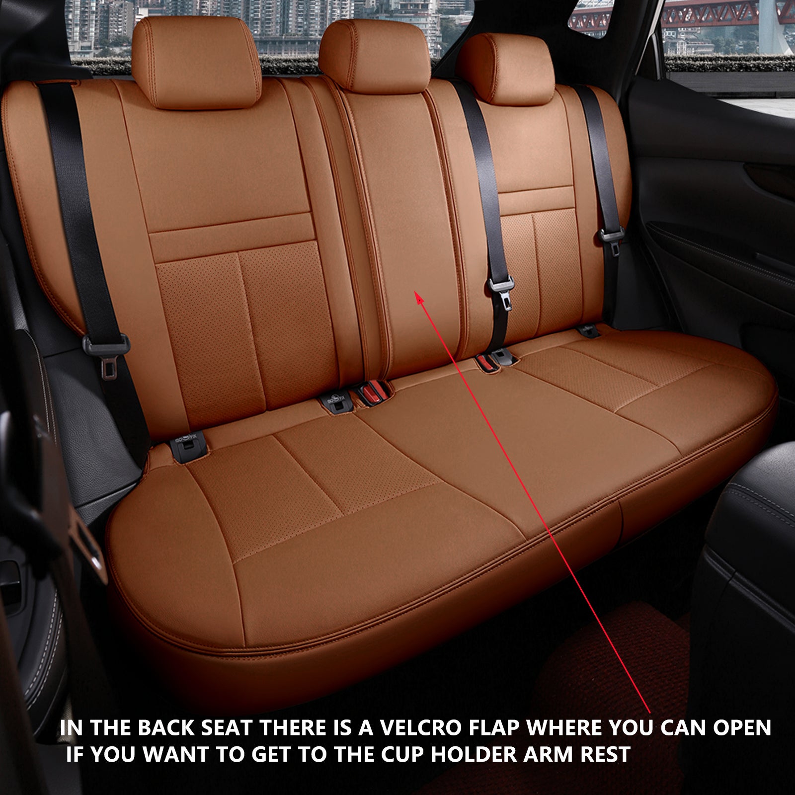 Nissan Rogue 2014-2022 custom-fit leatherette car seat covers