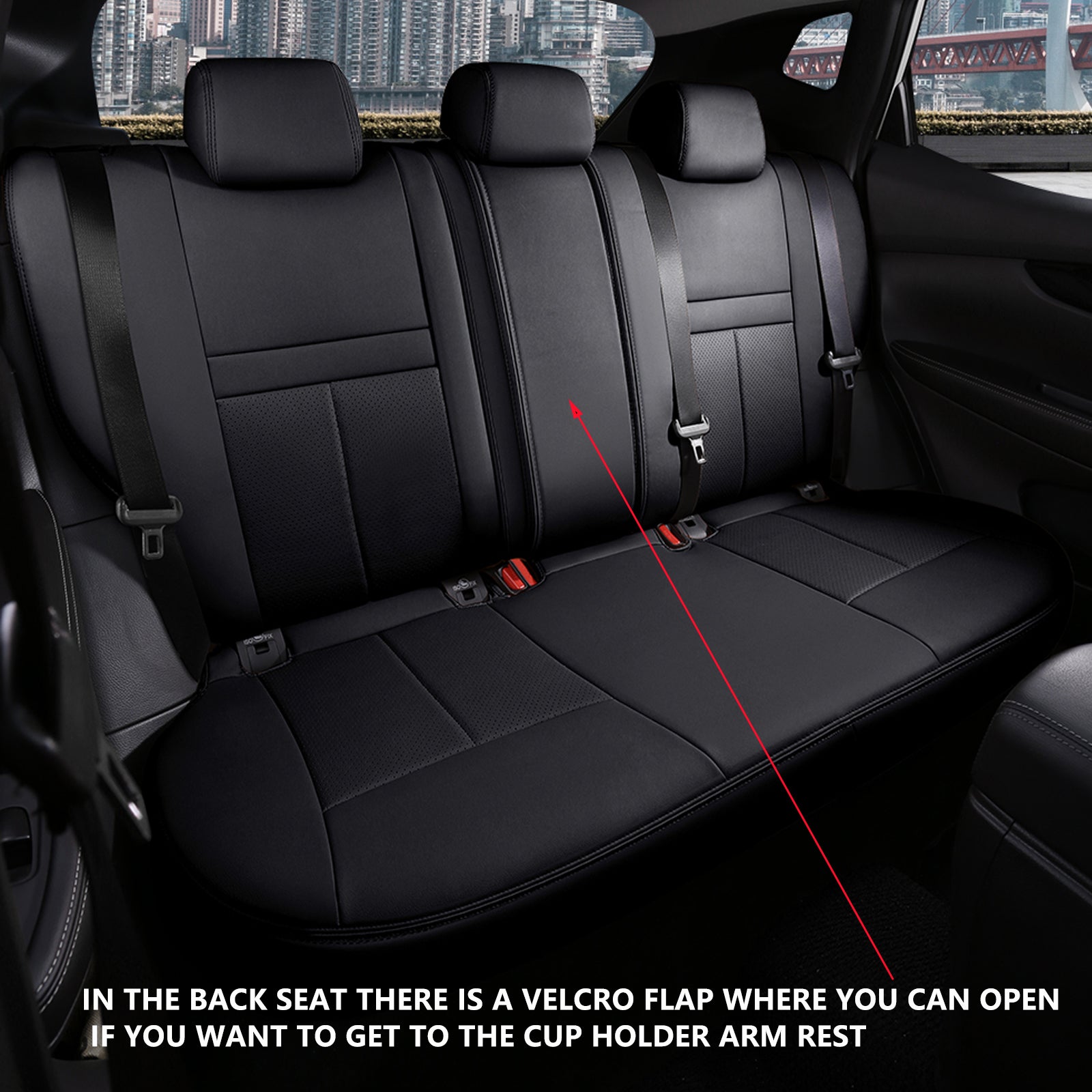 Nissan Rogue 2014-2022 custom-fit leatherette car seat covers