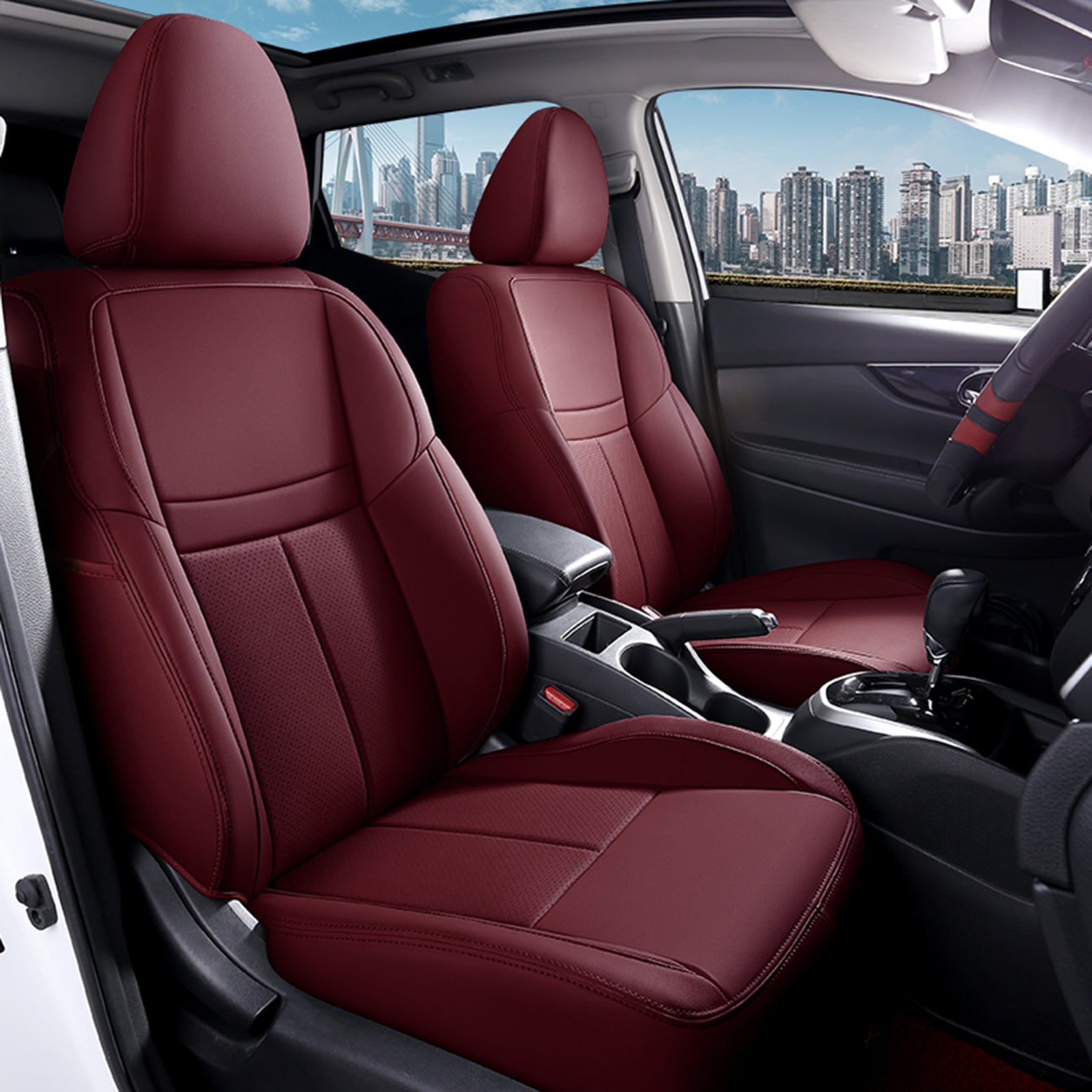 Nissan Rogue 2014-2022 custom-fit leatherette car seat covers
