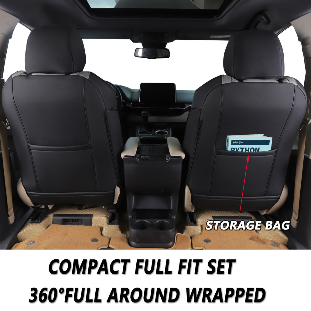 Sienna Seat Covers|Custom-fit Leatherette|2021-2025|CustomCover