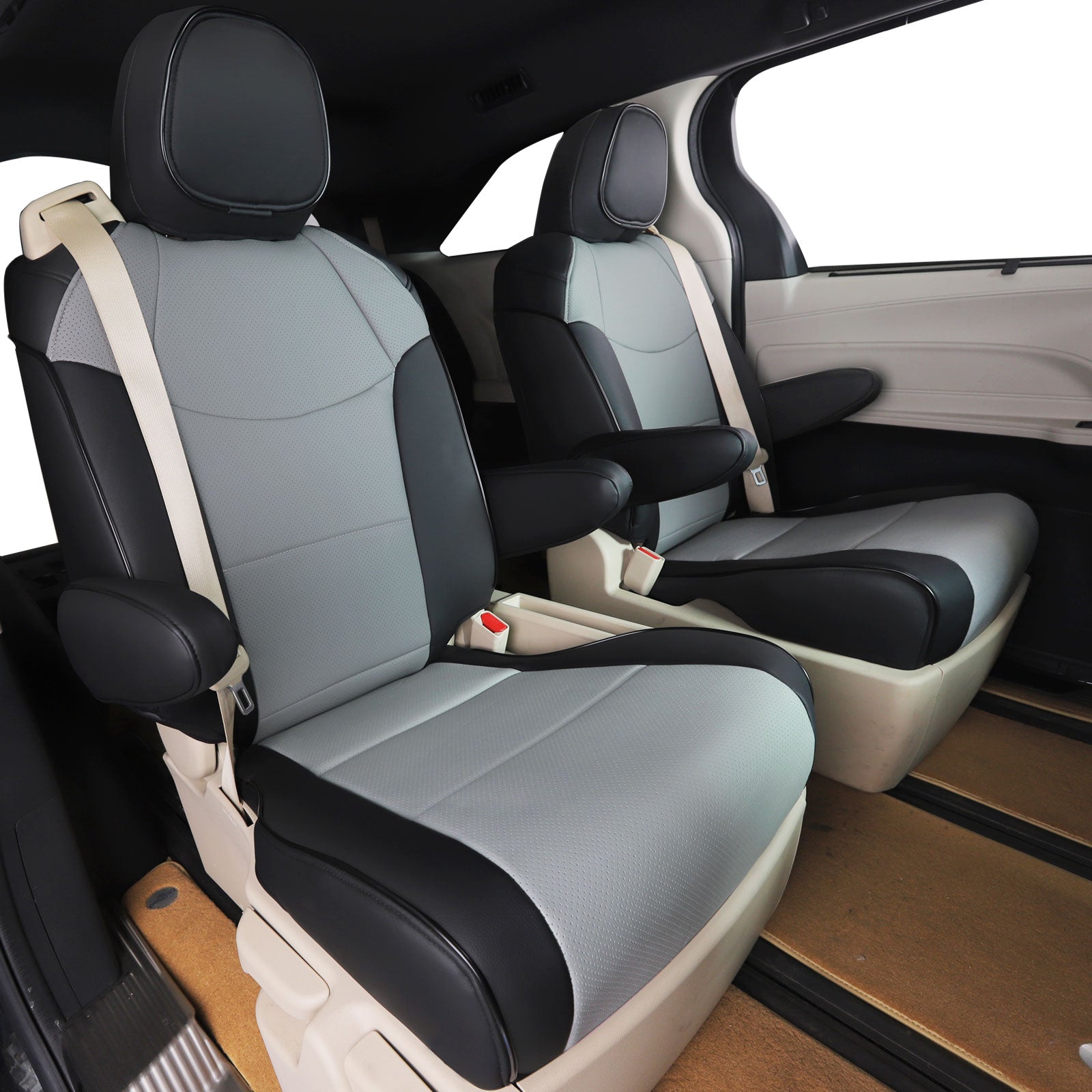 Sienna Seat Covers|Custom-fit Leatherette|2021-2025|CustomCover