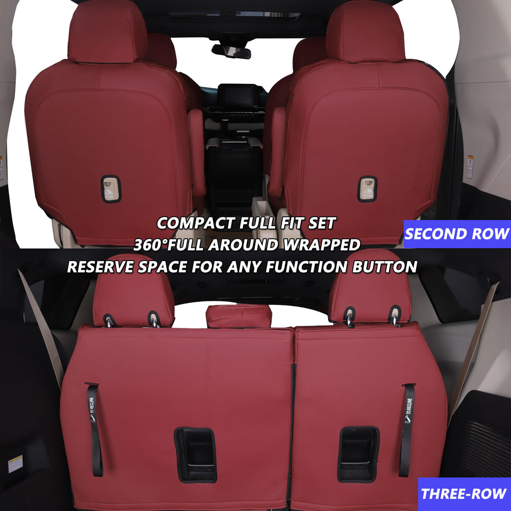 Sienna Seat Covers|Custom-fit Leatherette|2021-2025|CustomCover