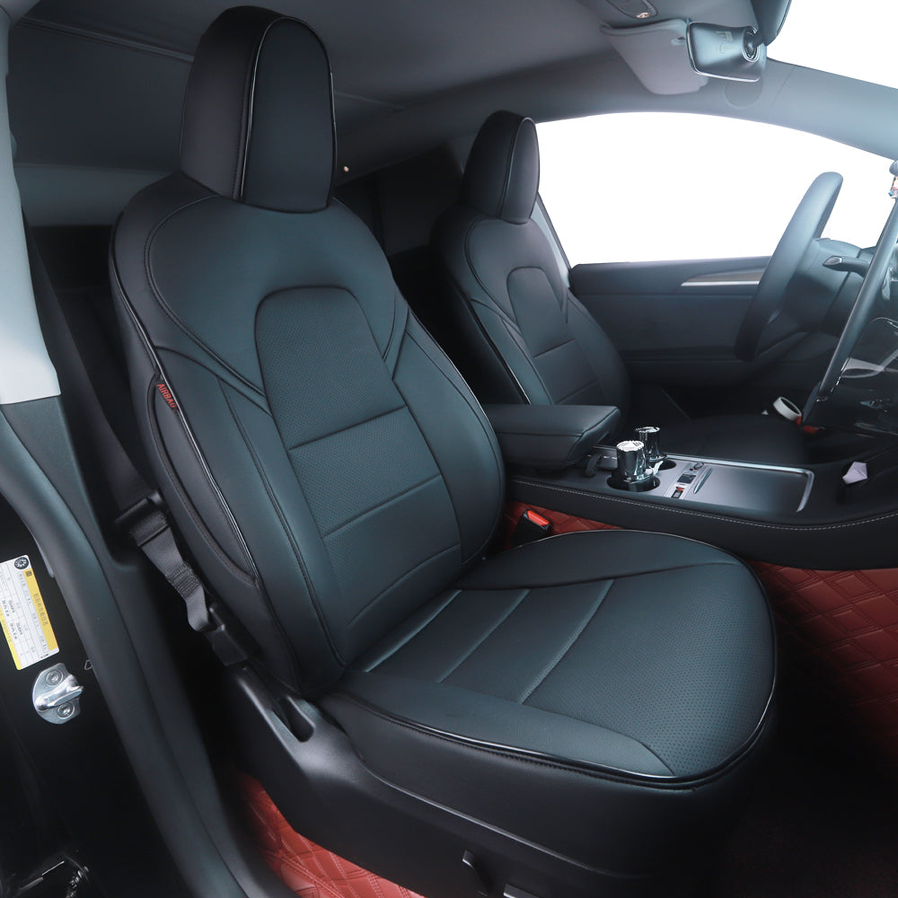 Tesla Model 3 Model Y custom-fit leatherette car seat covers